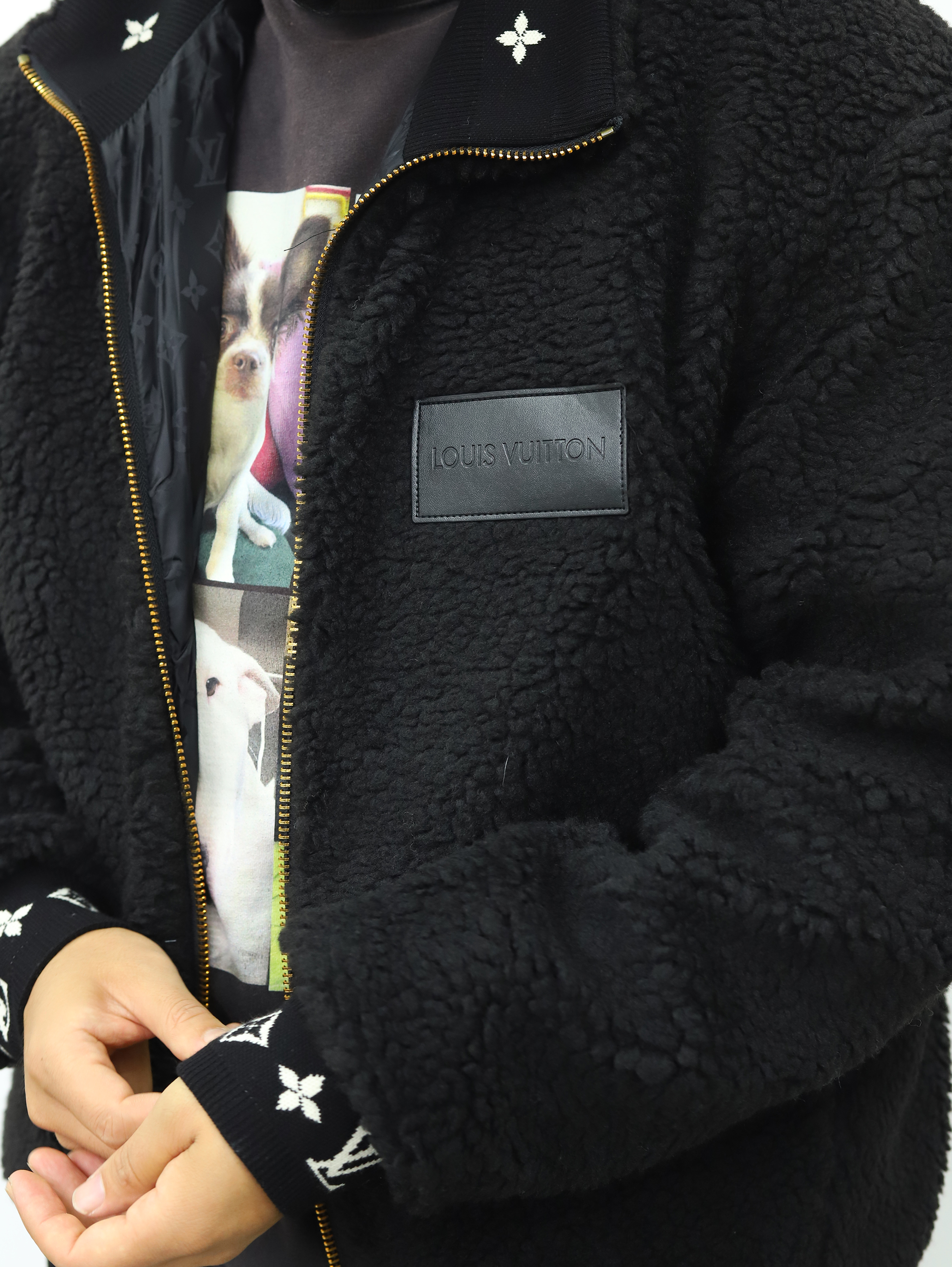 LV羊羔绒外套 黑色