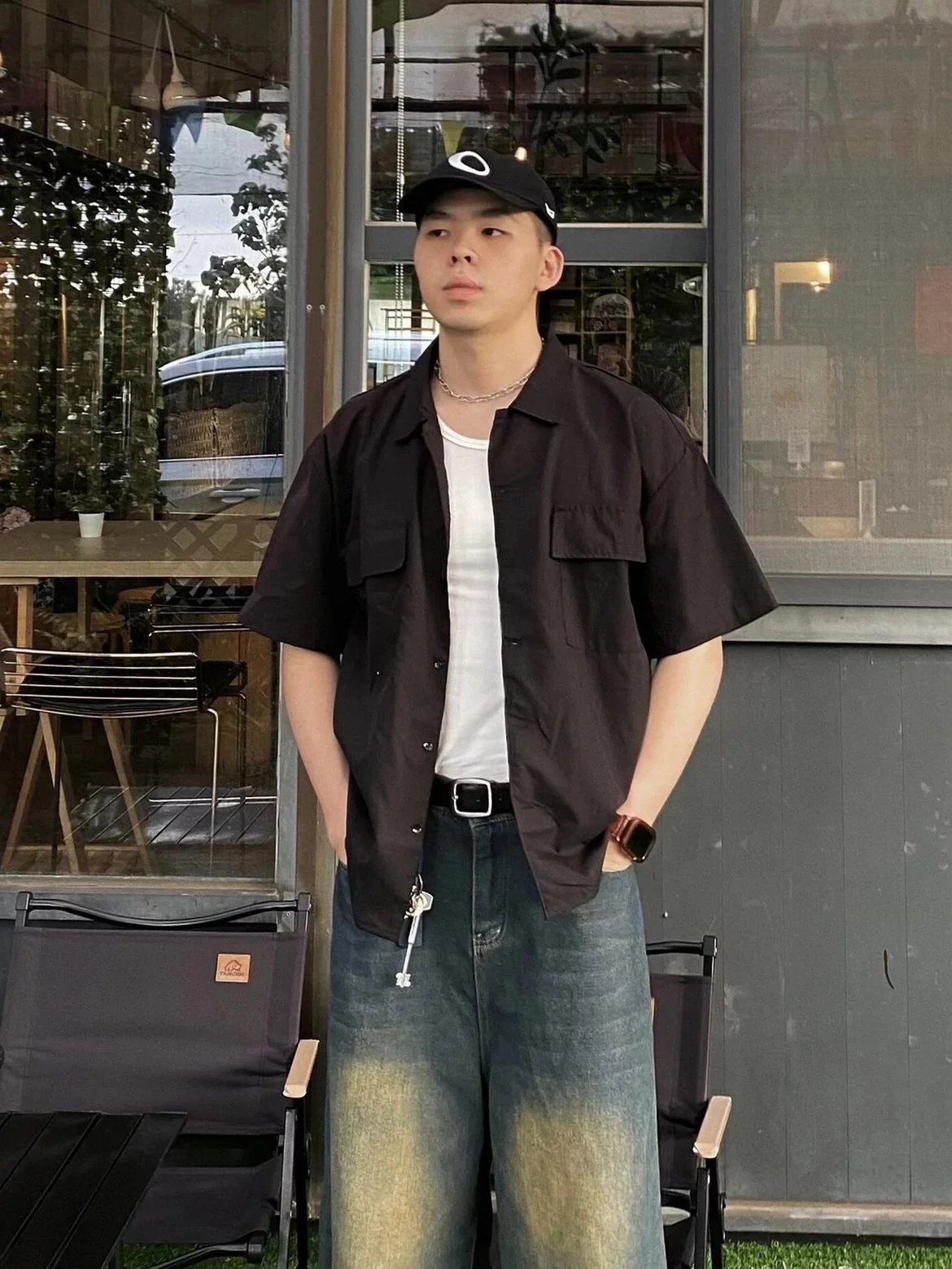 Item ID 8215 Botteg@-Veneta-BV-2022ss- Wool blend - workwear short sleeved shirt -