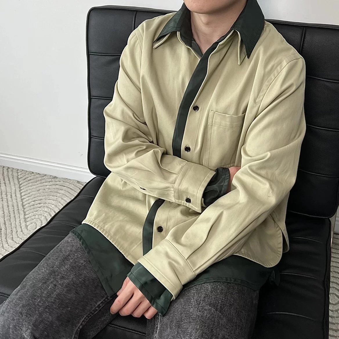 Item ID 8216 Botteg@-Veneta-Bv-2023ss- Really two double layer shirt jackets （ Silk