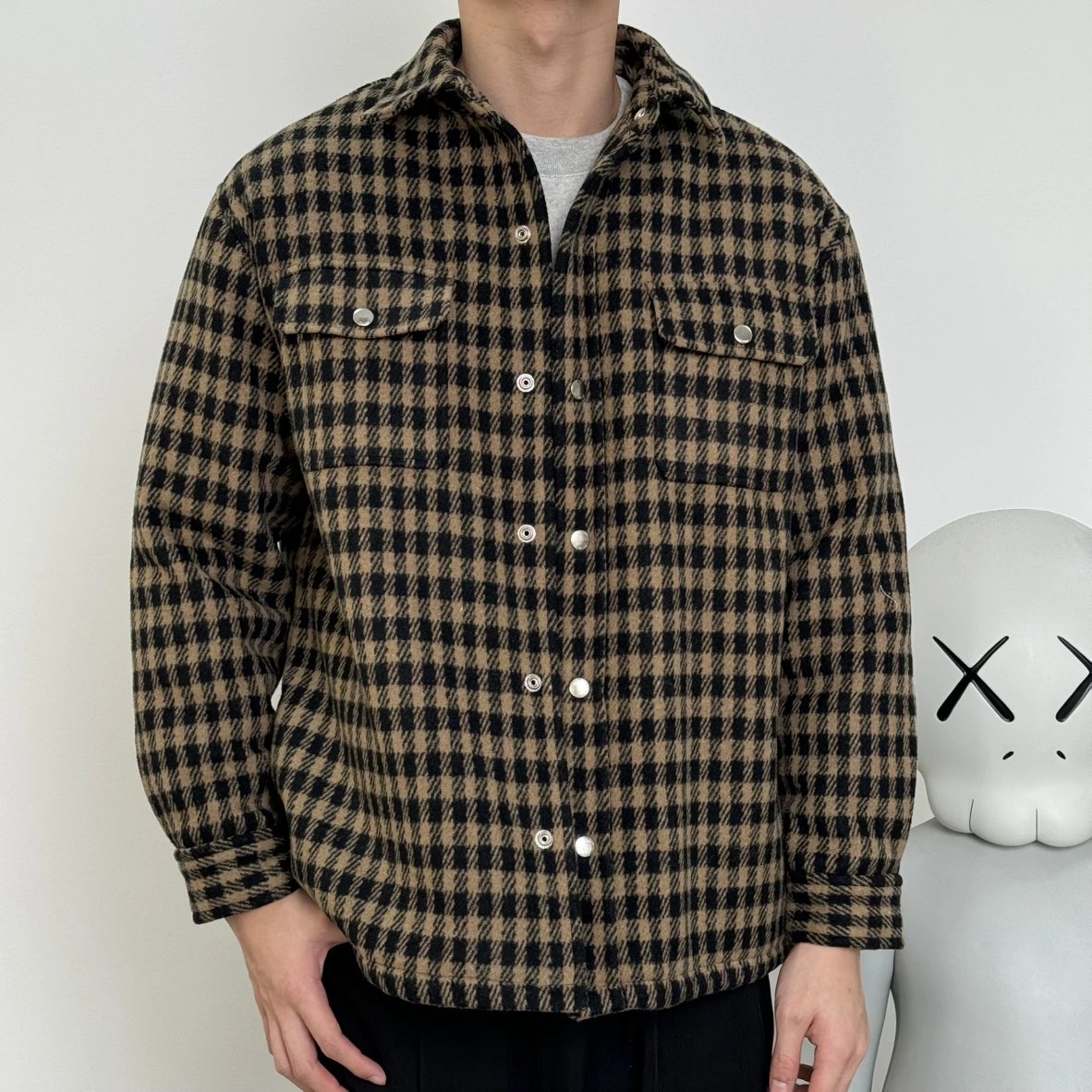 Item ID 8109 CL Celine -SS25-“90% wool blend ”“100% Plaid counterpoint ” Plaid sing