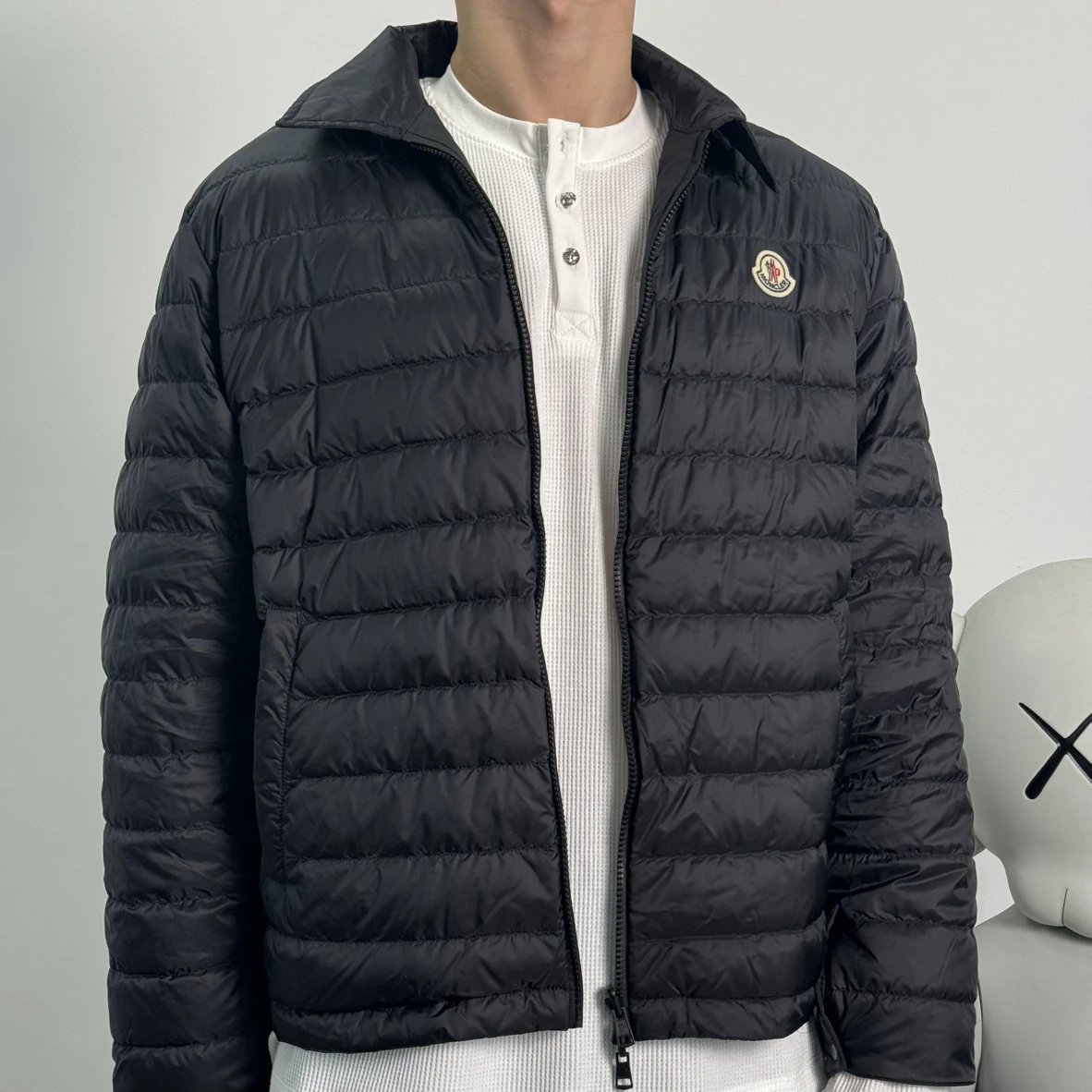 Item ID 8096 -SS25-Cidone series -“90 white goose down ” Goose down zipped lapel po