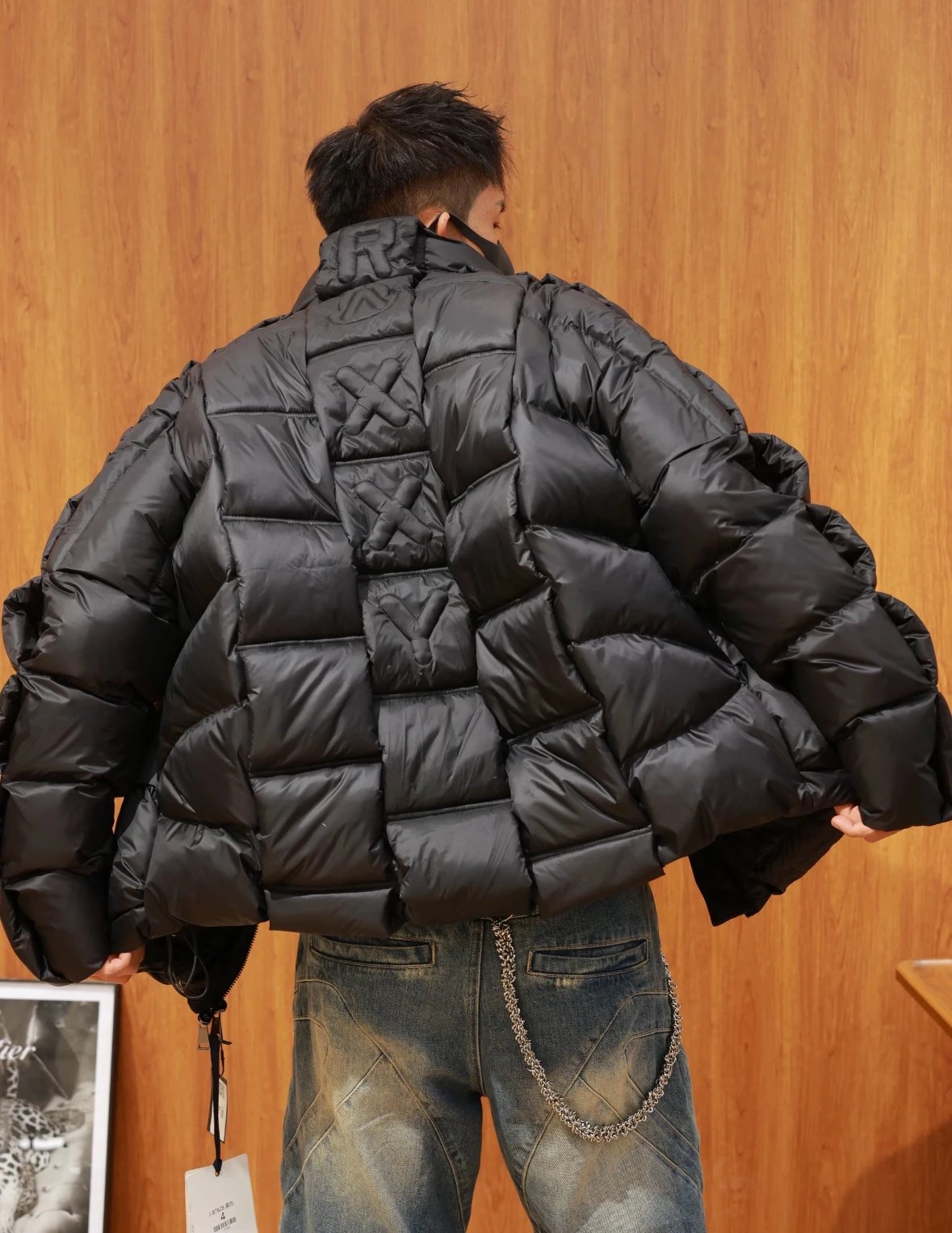 Item ID 8138 vest - long sleeves -Christopher-Raxxy- Joint model - stand collar zip