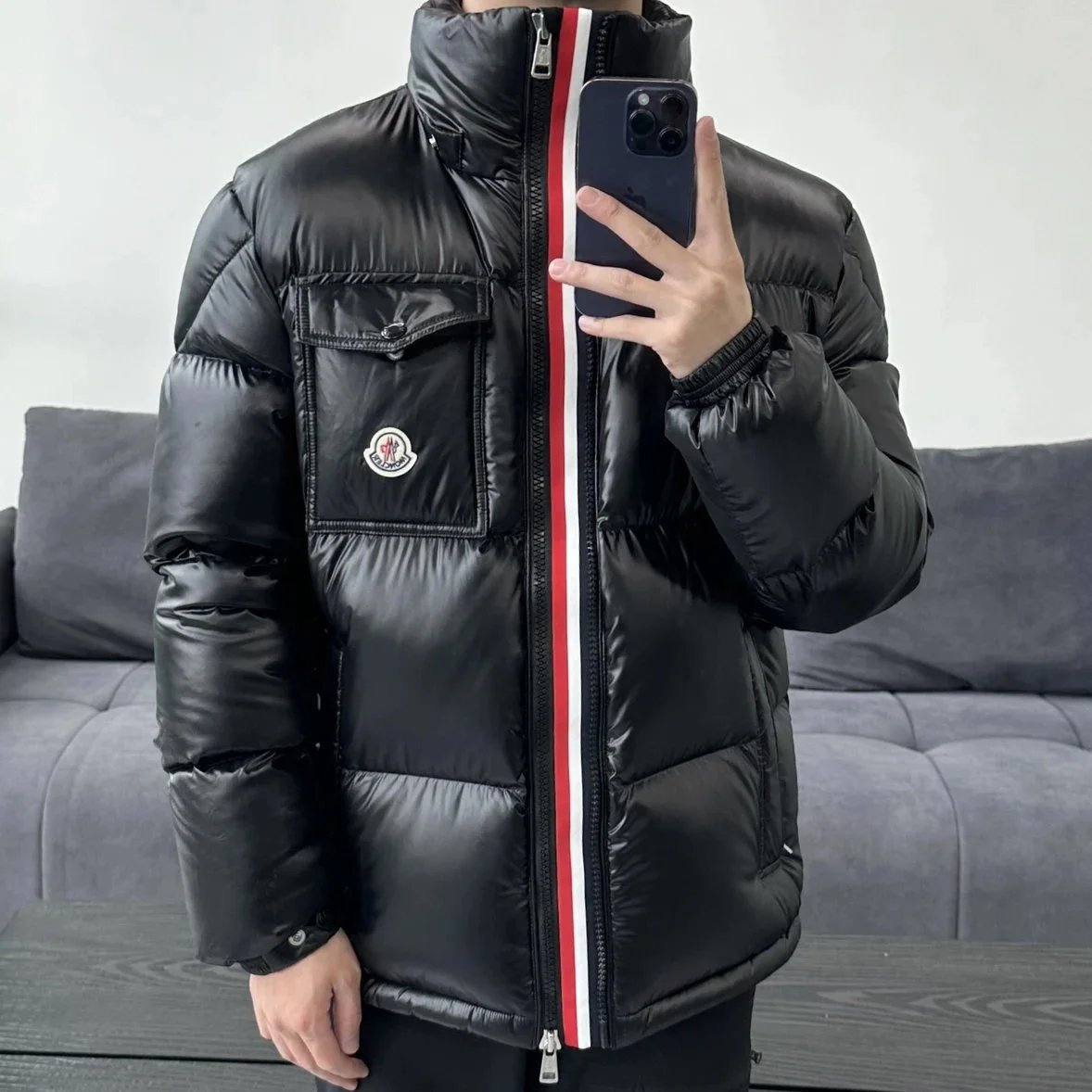 1519 Item ID 8122 M0 package - Mouth-05 Three color Ribbon Style - Down Jacket - Double