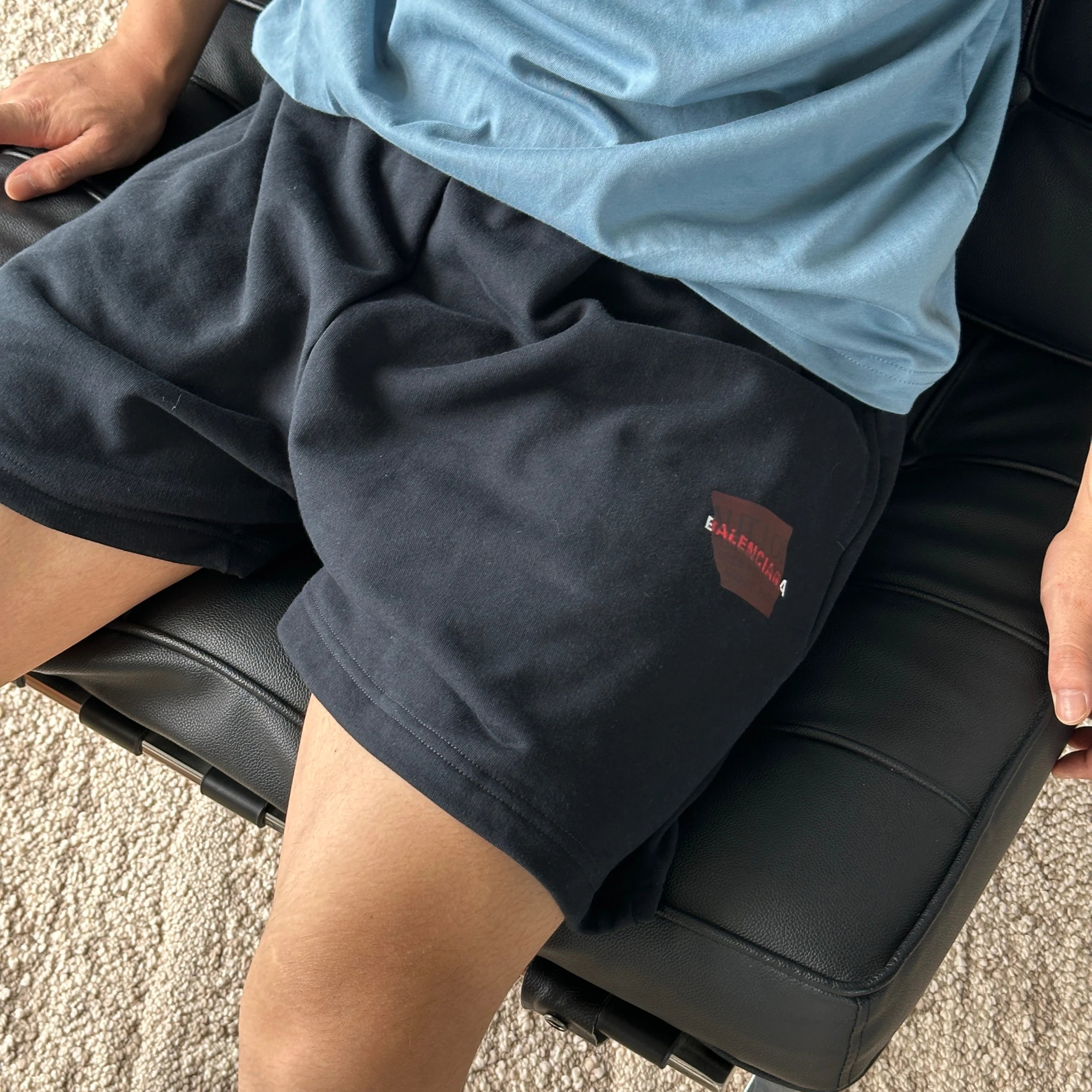 Item ID 8231 BLCG Paris - Embroidered Adhesive Shorts - _Correct Heat Transfer Prin