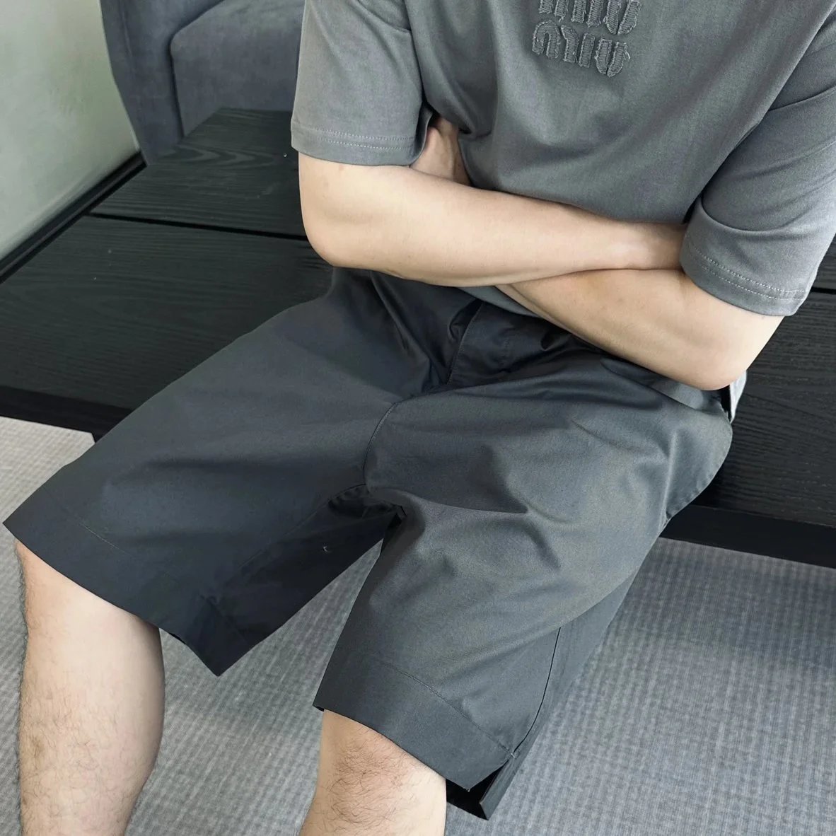 Item ID 8232 Botteg@-Venet@-BV-2024ss- double waist shorts - Spliced ​​fake two pie