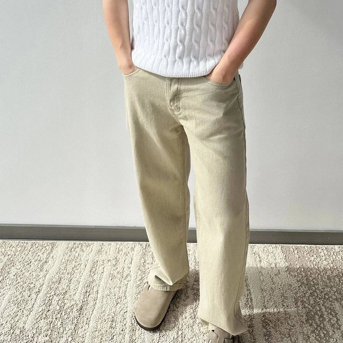 Item ID 8353 M1uM1u-Mumu-2023FW Classic Edition -14 oz Cotton Twill Jeans - Embroid