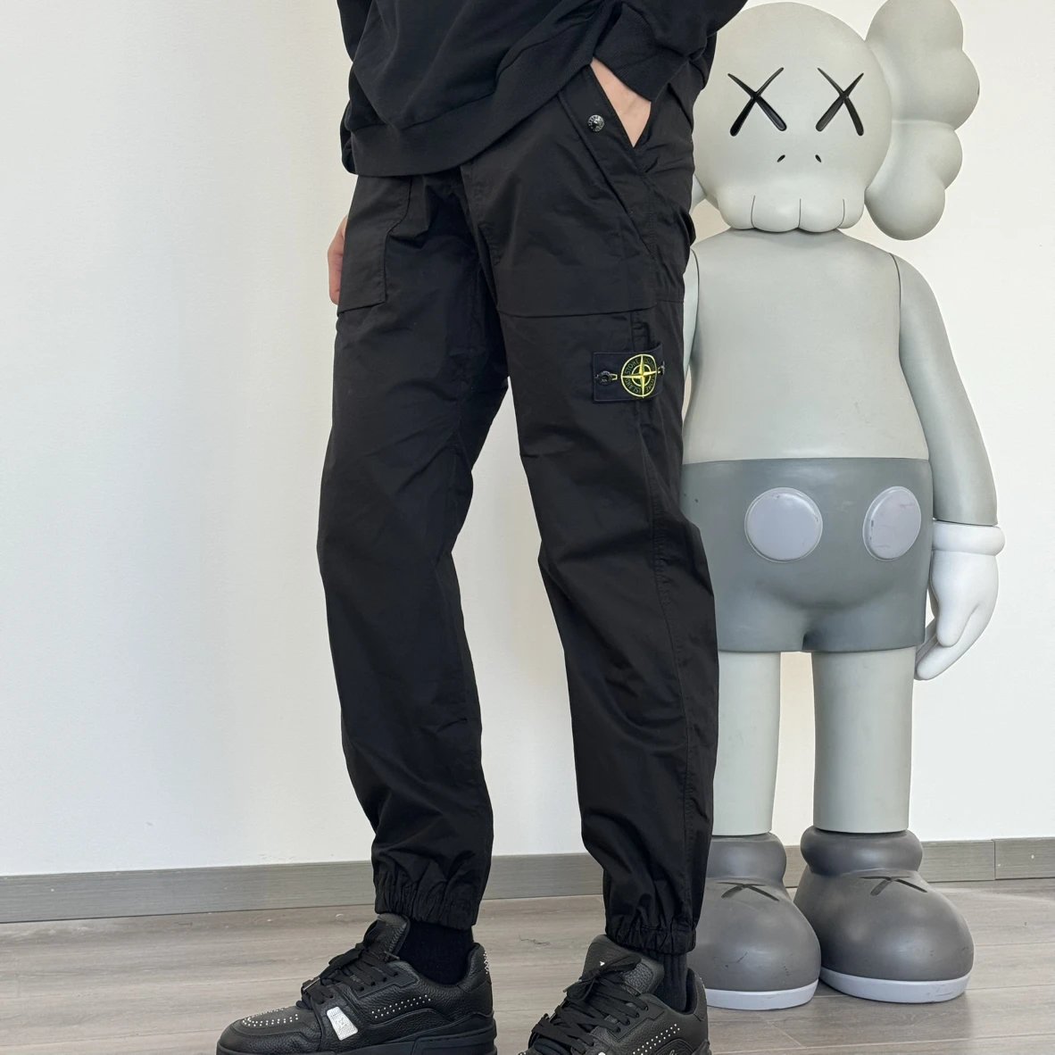 Item ID 8359 STONE1SLAND-SS25 Big pocket badge track pants “ All excipients customi