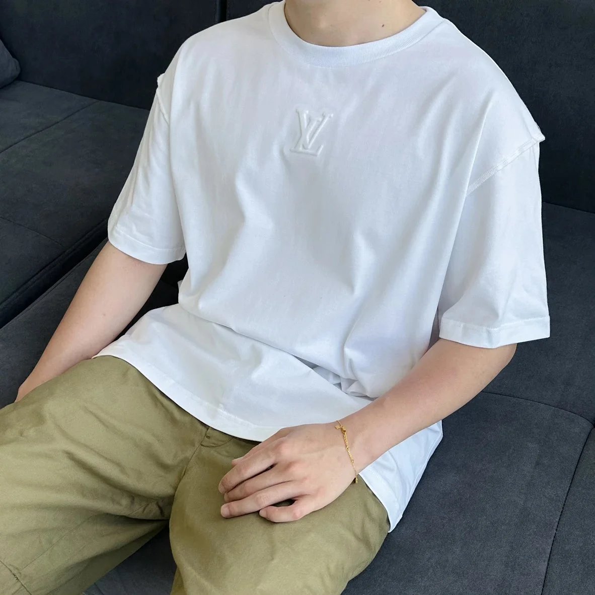 Item ID 8273 Advanced customization -2025ss- 3D embossed short sleeves -32 Double c