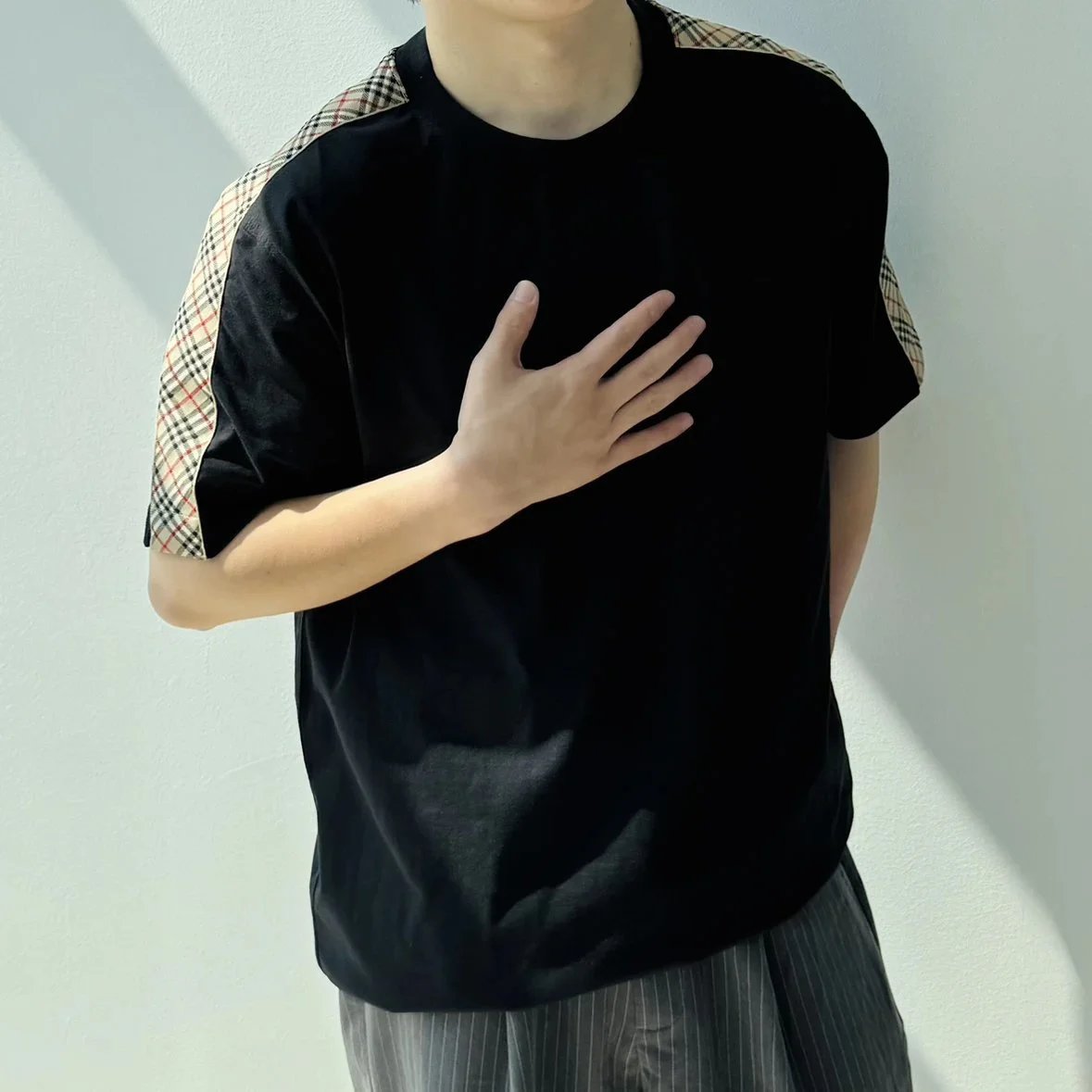 Item ID 8297 Burberr-BBR-2024ss- Shoulder check web short sleeves - Short sleeves w