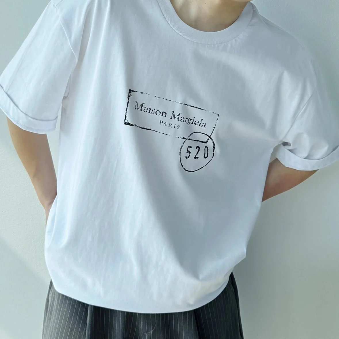 Item ID 8323 Ma1son-Margiala-2025ss-520 Limited Series - Blur Letter Printed Short