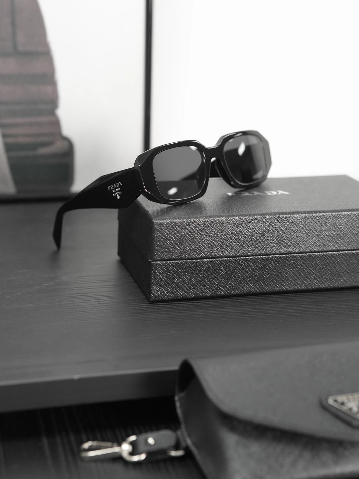 Item ID 8413 PRD solid geometry glasses - Fashionable street style star sunglasses,