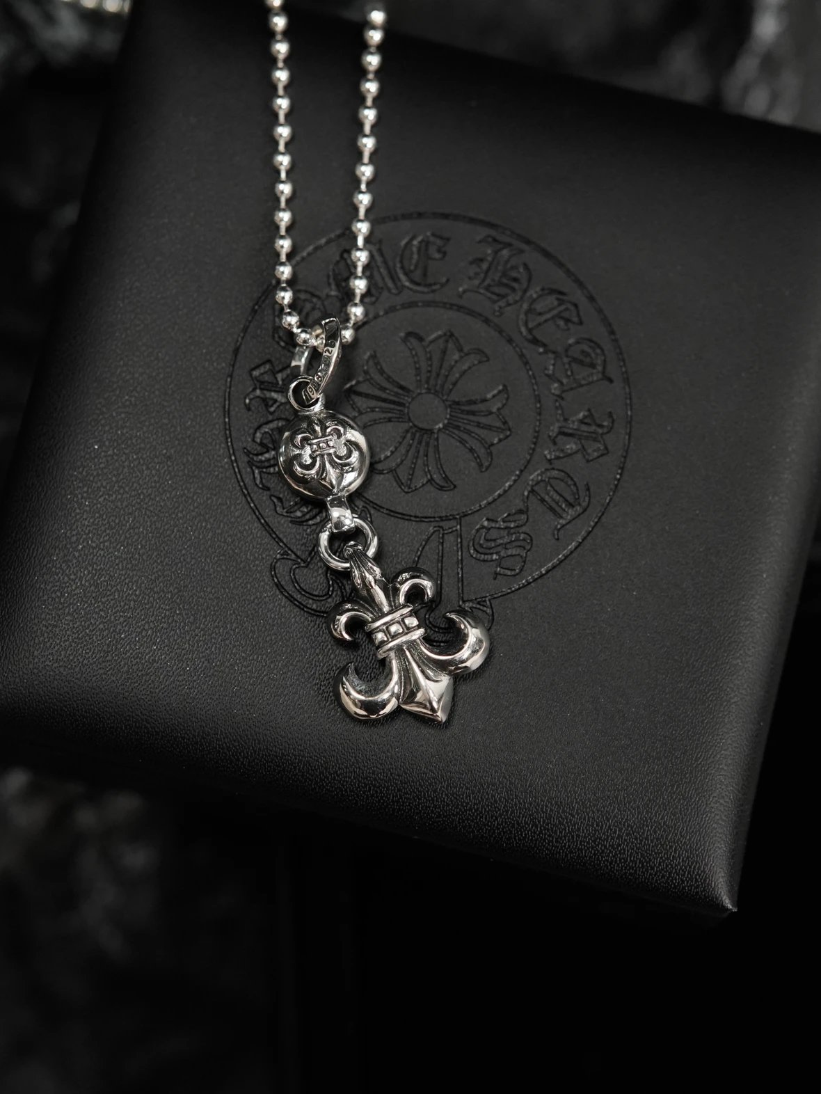 Item ID 8378 Crow heart -“ solid 925 silver ” Basic Scout Flower Single Ball -925 s