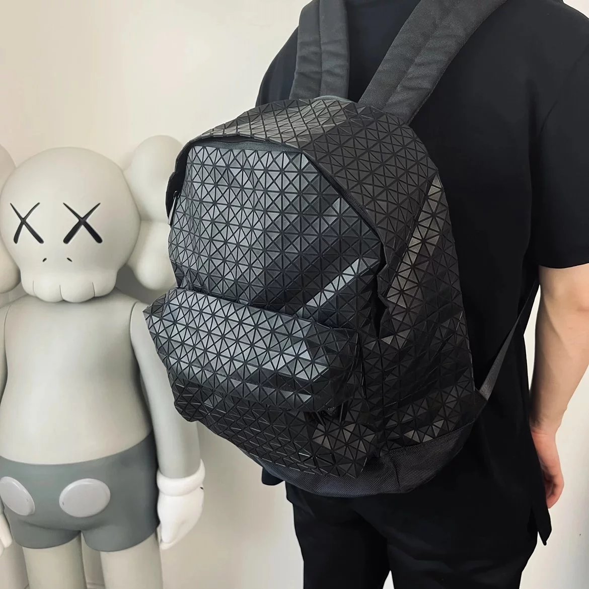 Item ID 8491 Issey-miy@ke- Issey Miyake -DayPack- Matte Diamond Diamond Backpack -