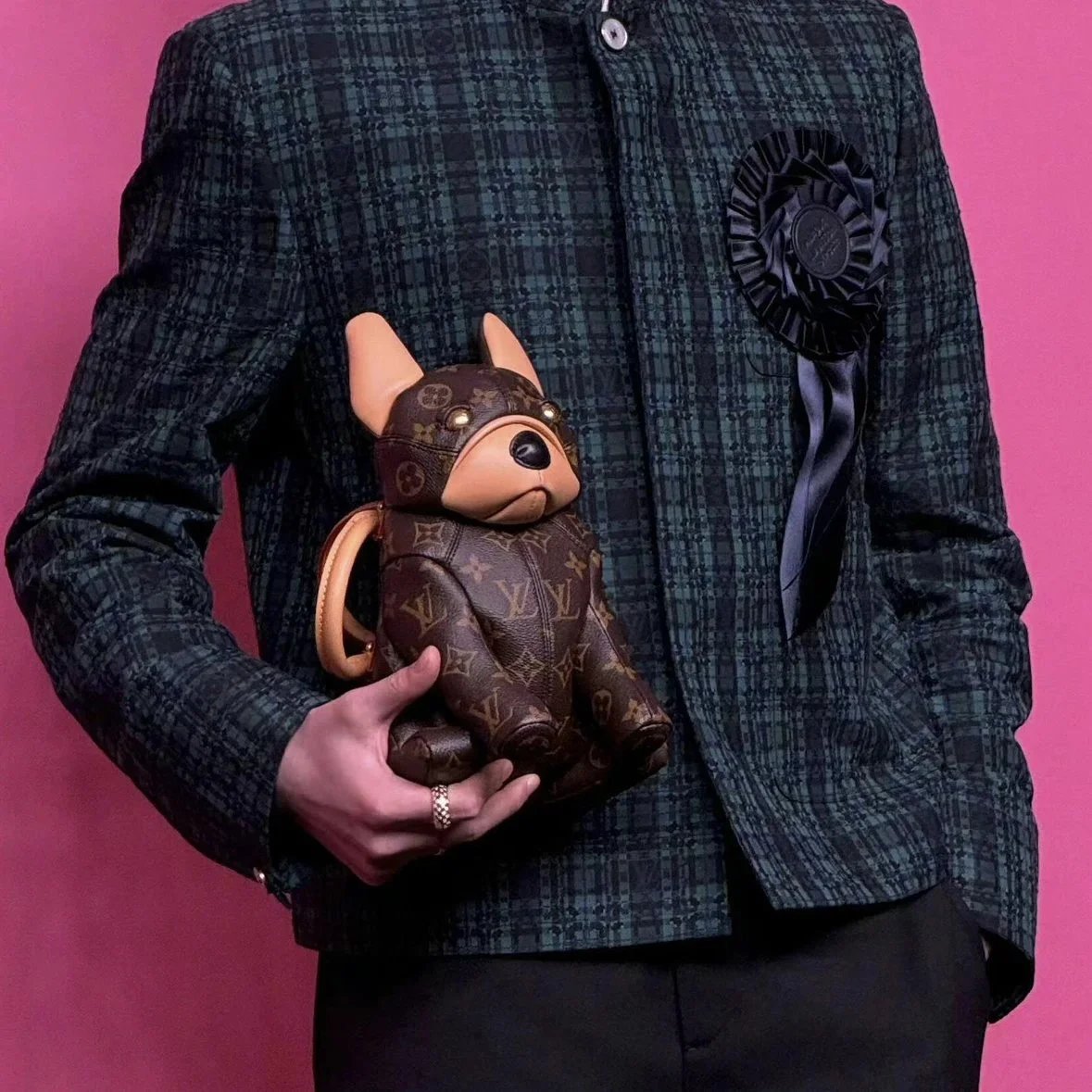 Item ID 8439 Advanced customization -2025ss-Pooch-bag- French bulldog style zipper