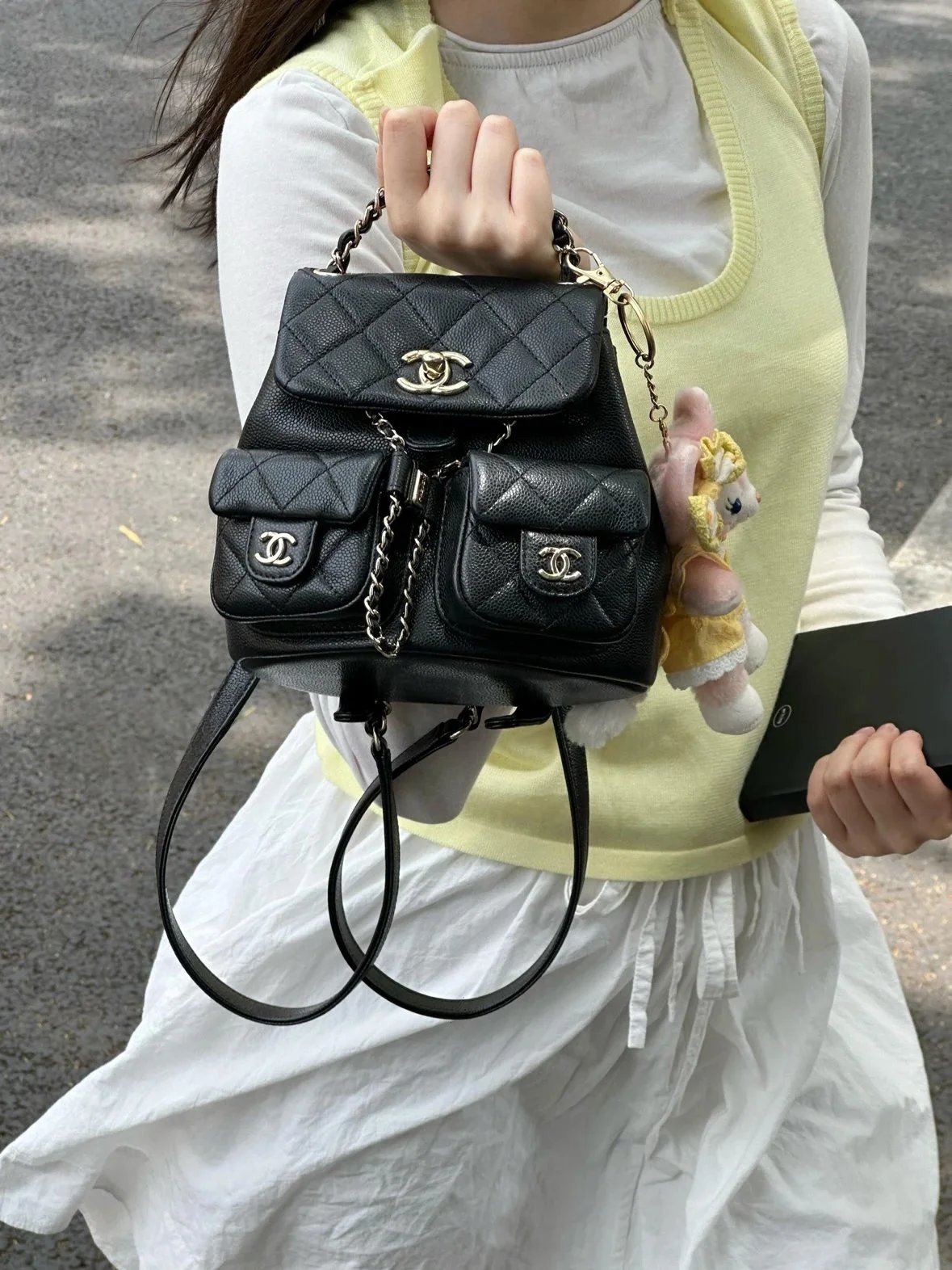 Item ID 8456 CHANE1- Xiaoxiang -2024ss-24a-Duma Little frog backpack - Original fac