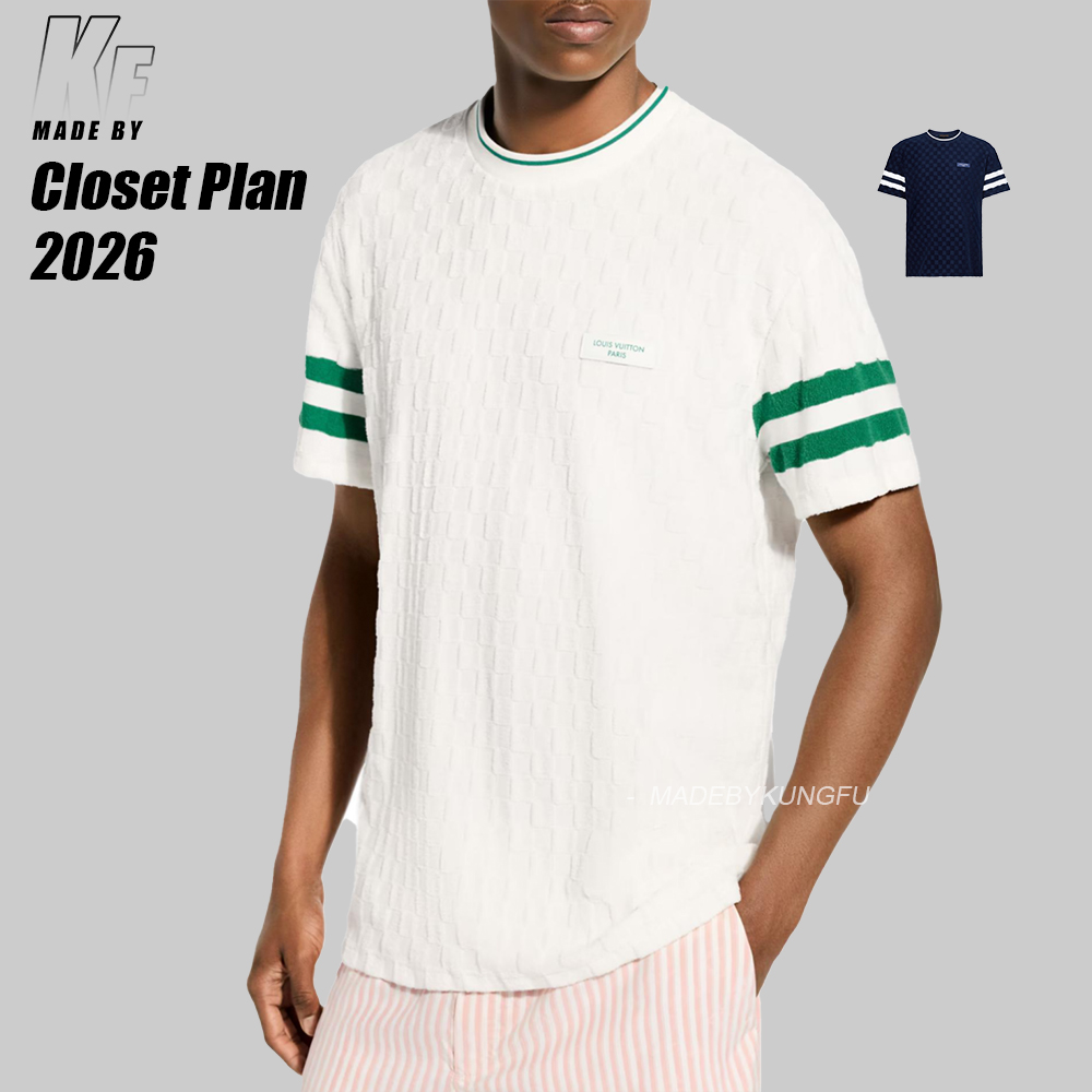 1V DAMIER terry tennis TEE