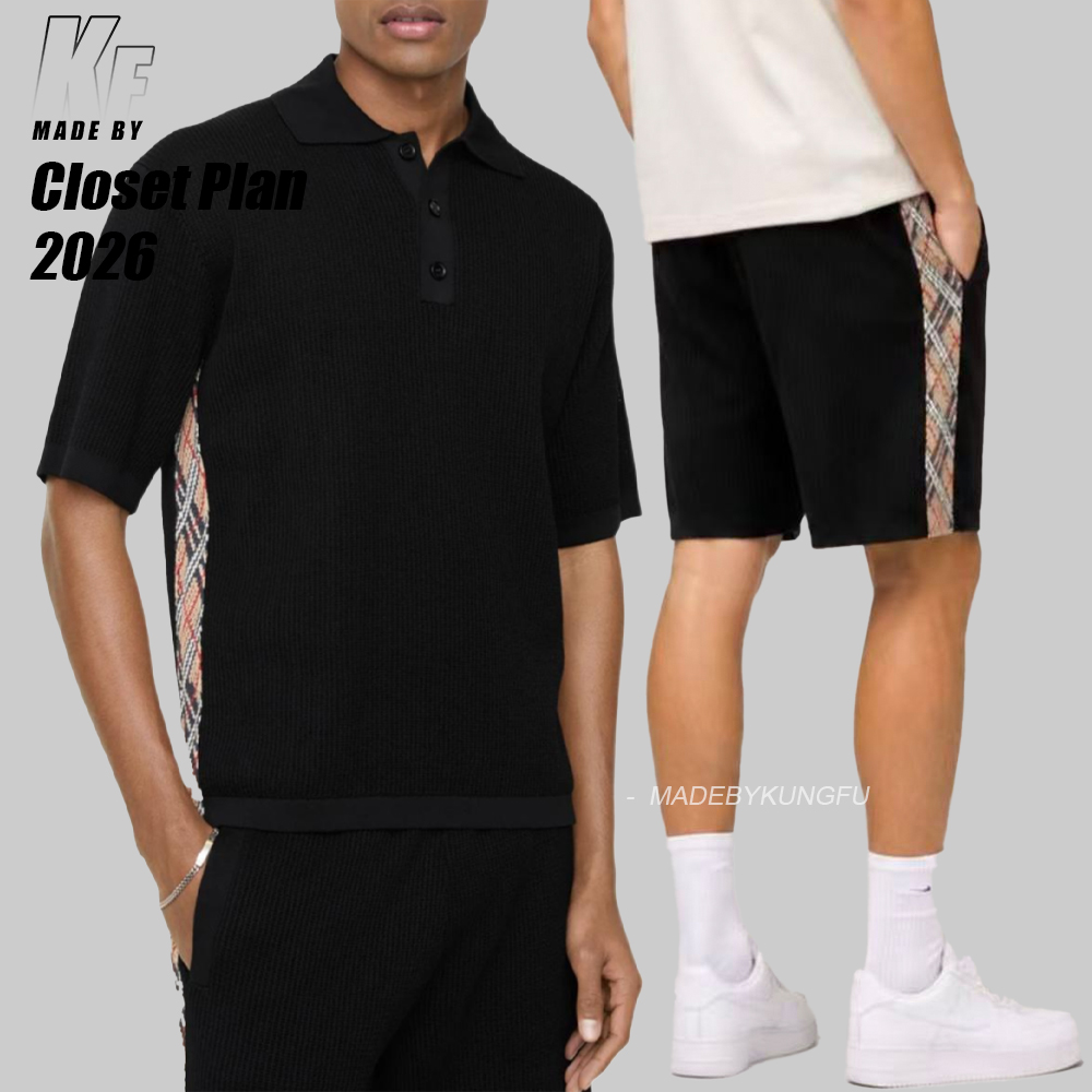 BBR 3D striped knitted polo