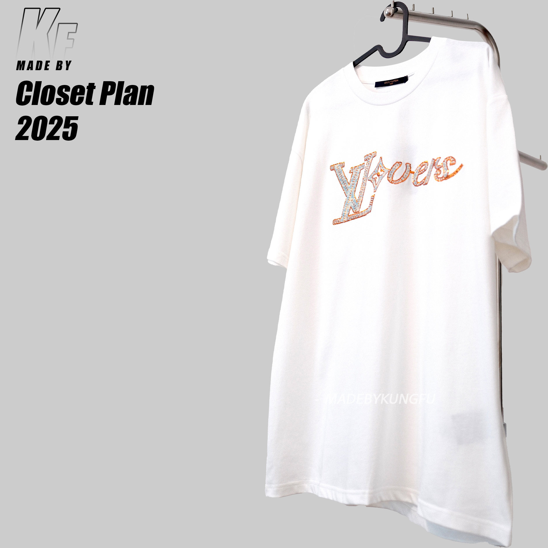 1V Gradient Beading tee