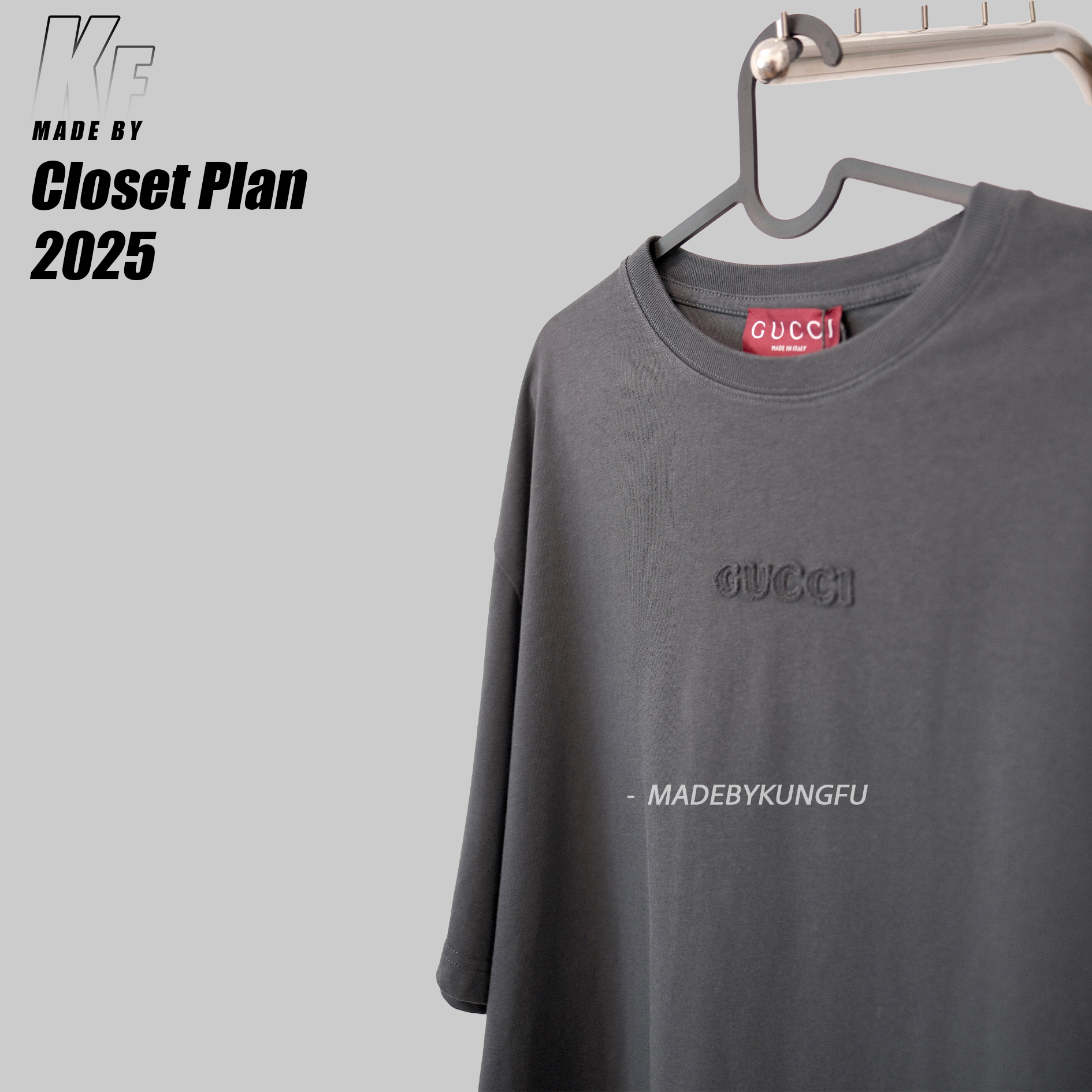 Oversize] GUC Washed Patch Embroidery tee