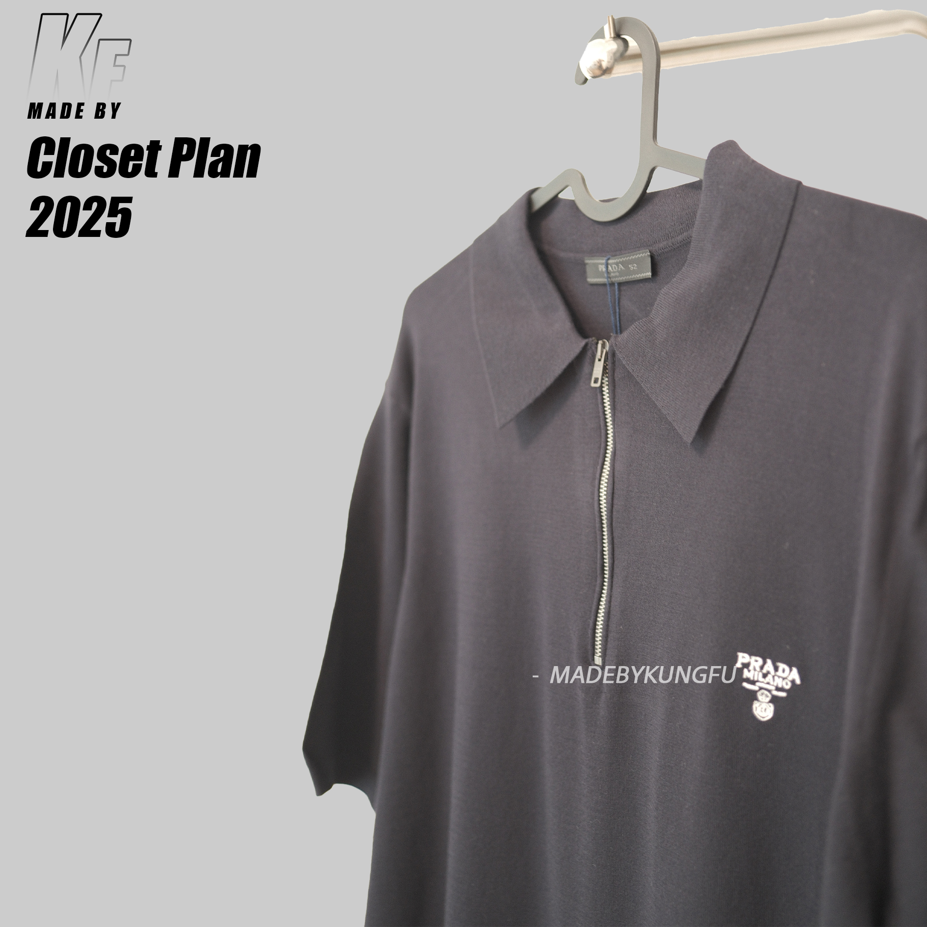 Pra knit zip polo