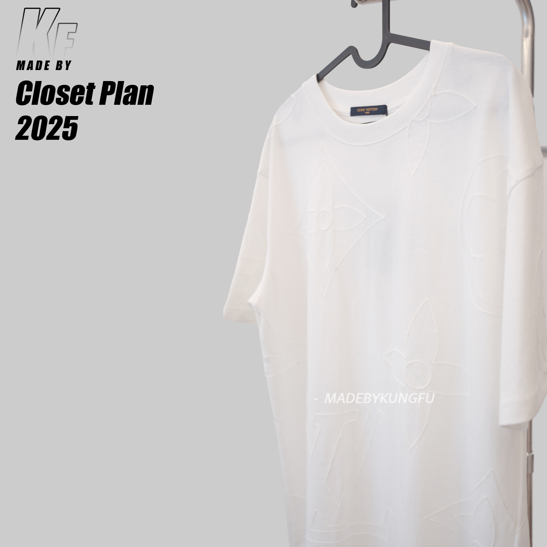 1V full embroidery tee