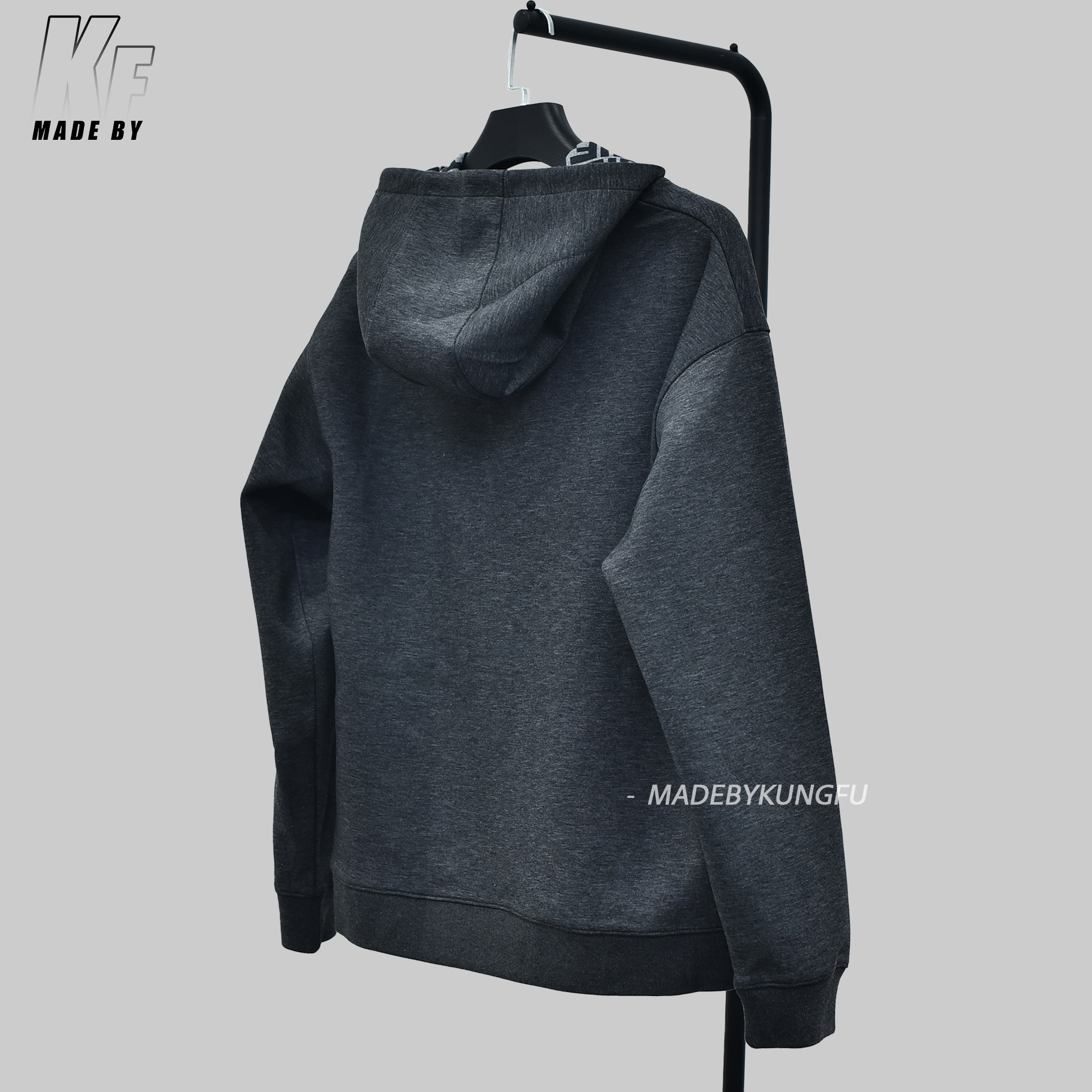 FENDI芬迪logo卫衣 深灰色