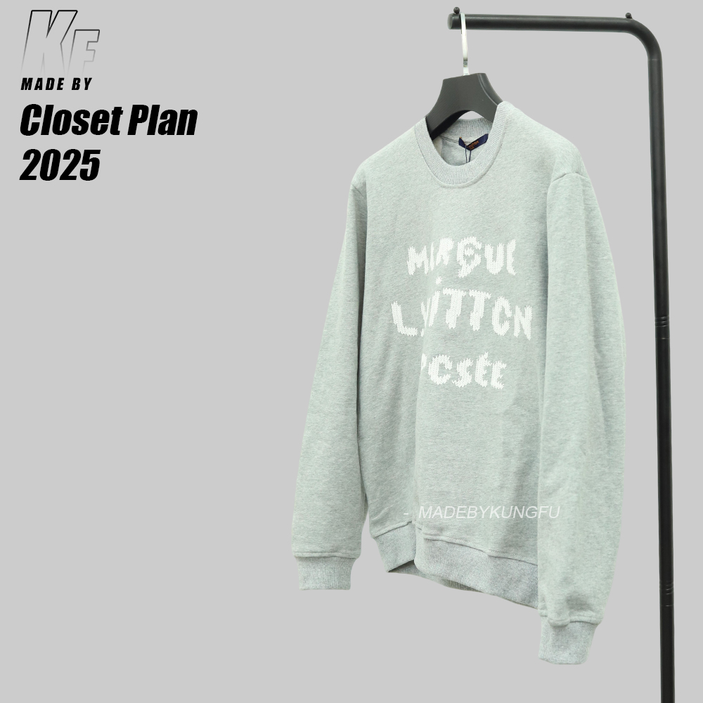 LV套头字母卫衣 灰色