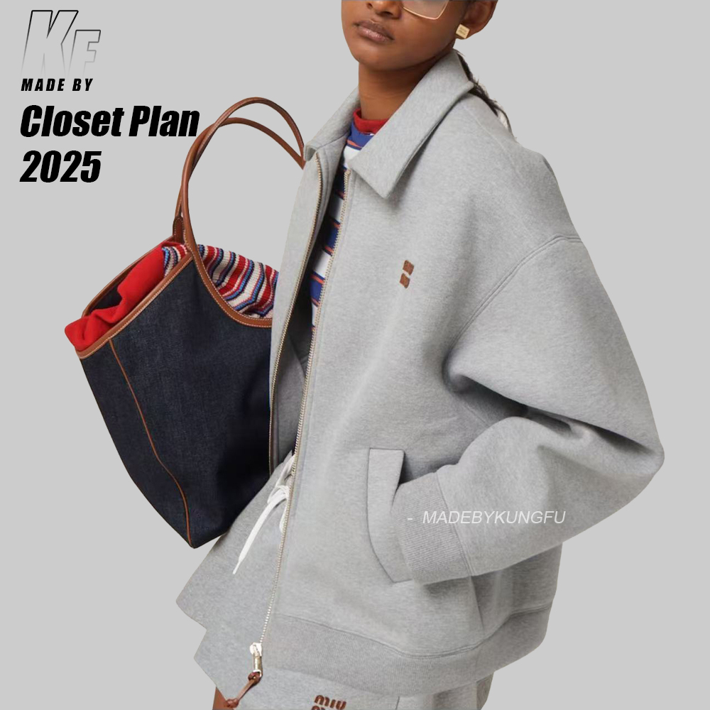 MiuMiu领子拉链外套 灰色