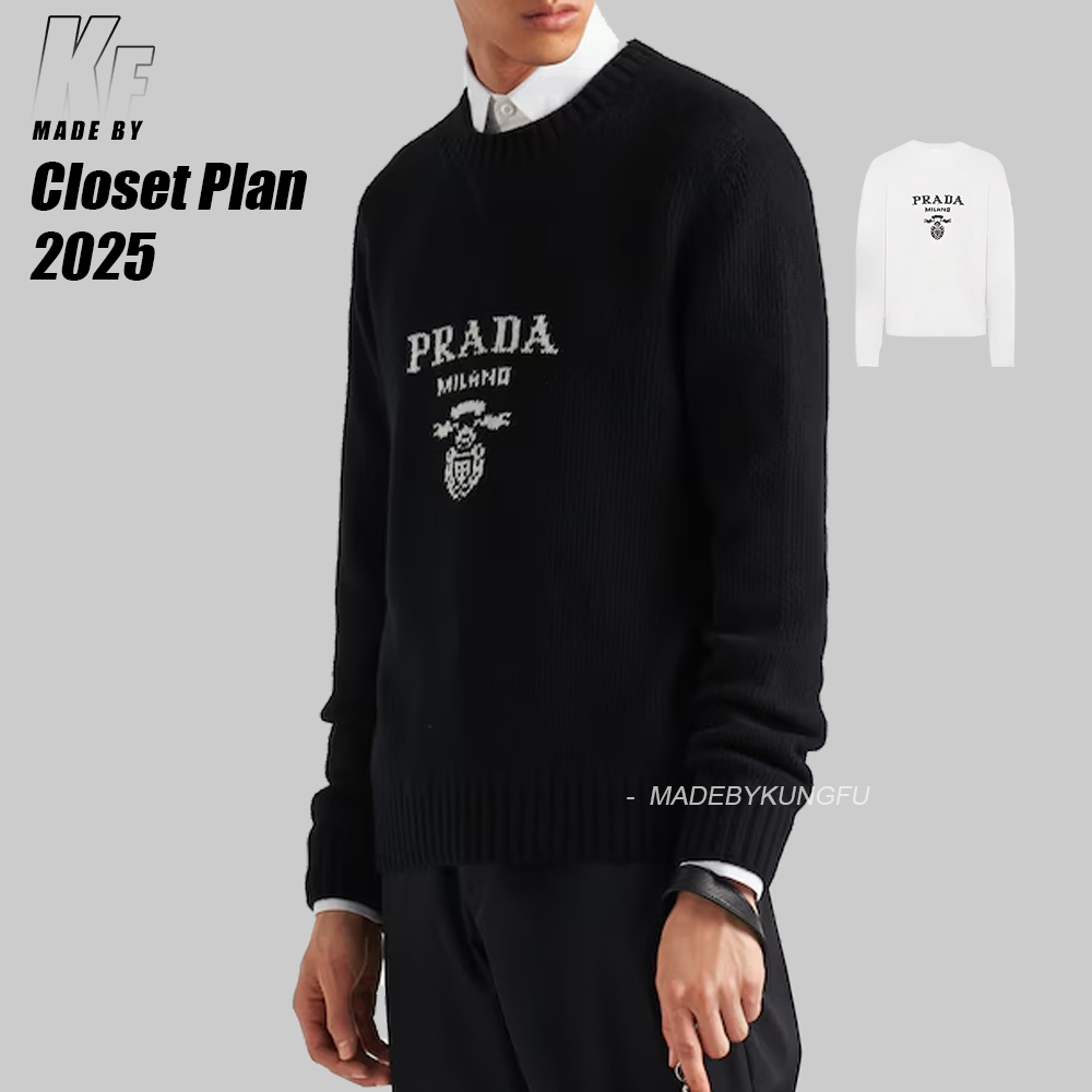 PRADA圆领毛衣 黑色