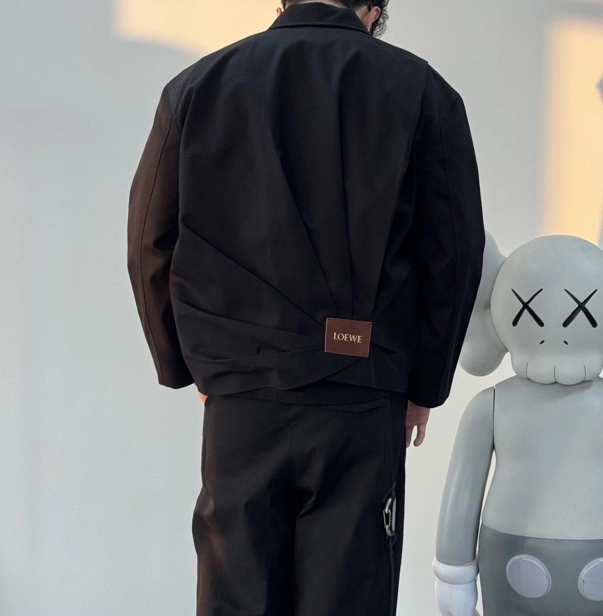 Item ID 8033 L0EWE-SS26-“ Imported leather ”“ Combed cotton twill ” Solid color