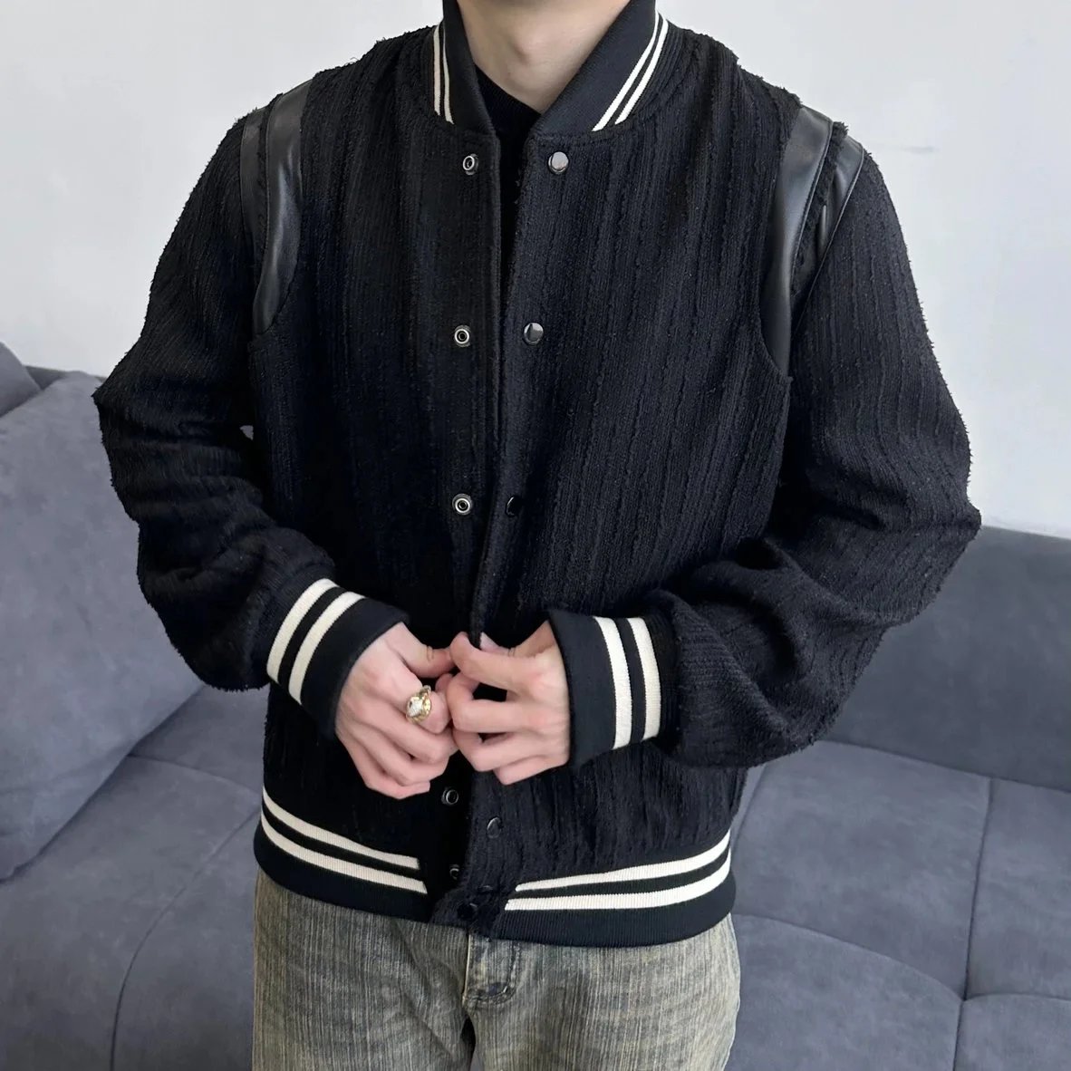 Item ID 8066 Yevs-Saint-Laurent-SLP-x-KITH- Yves Saint Laurent co-branded wool twee