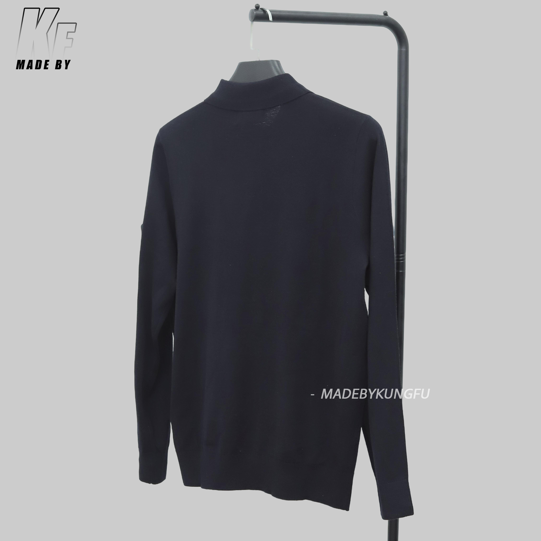 石头岛Polo毛衫 黑色