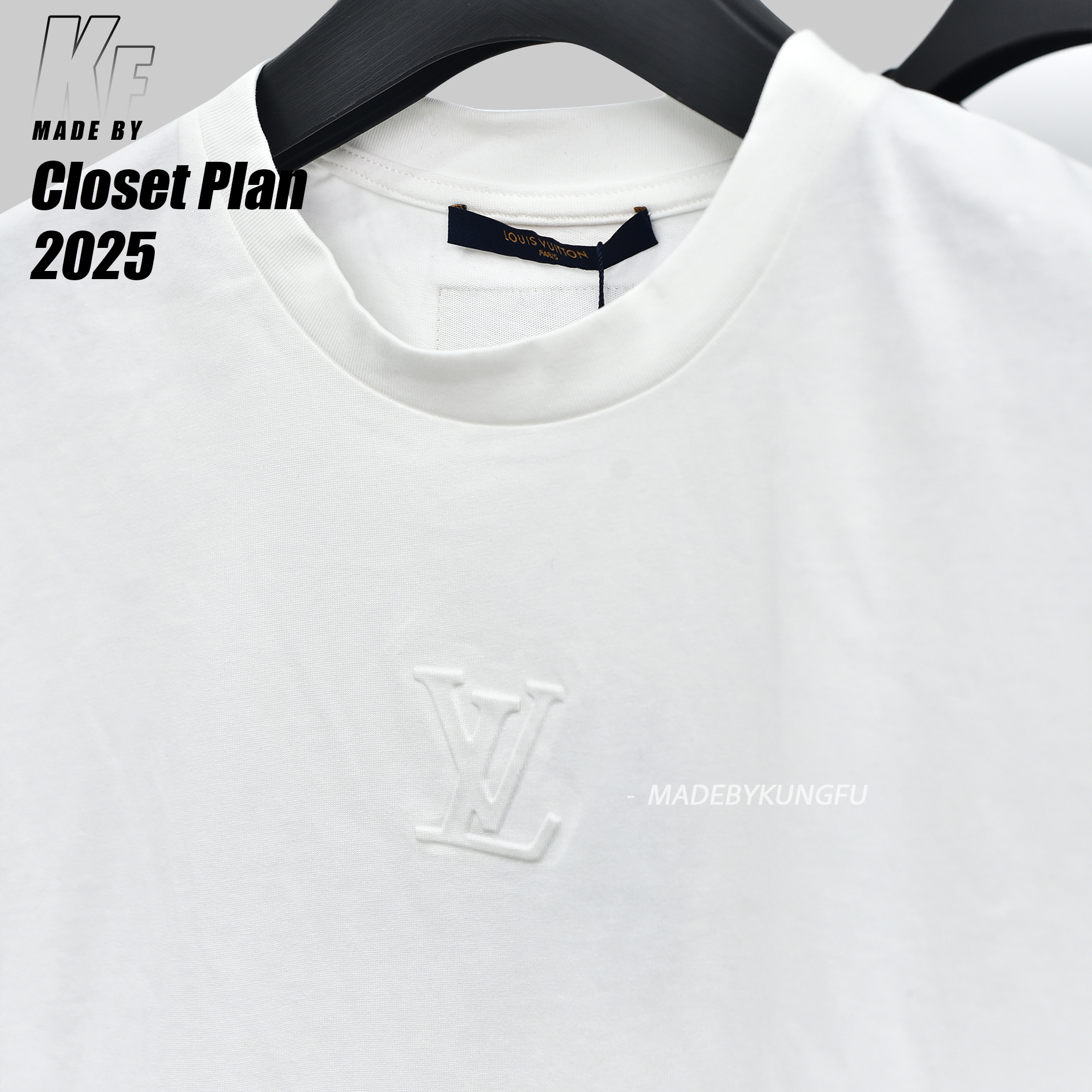 1V浮雕logo短袖 黑色白色