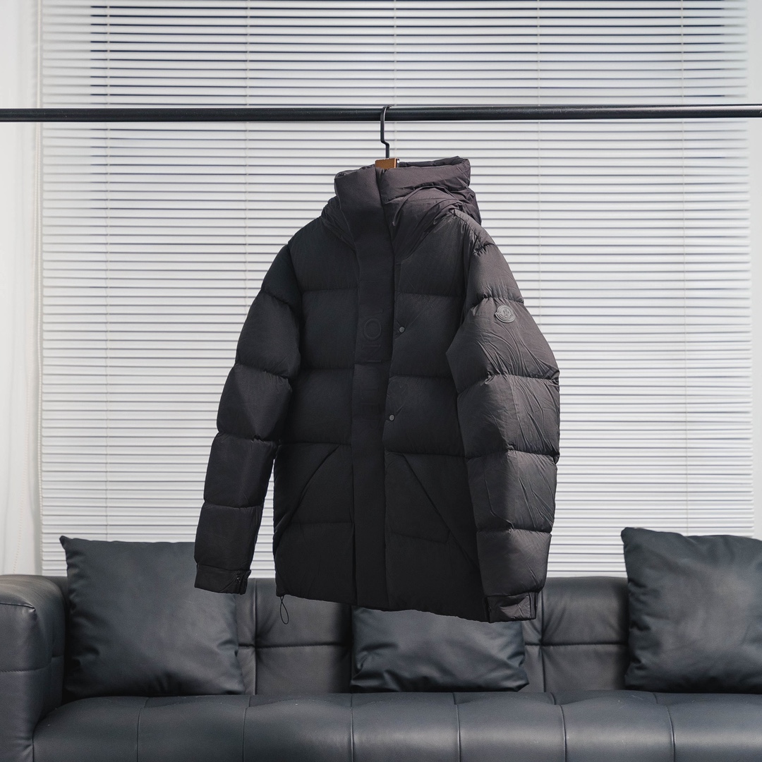 蒙口黑武士羽绒服___黑色灰色