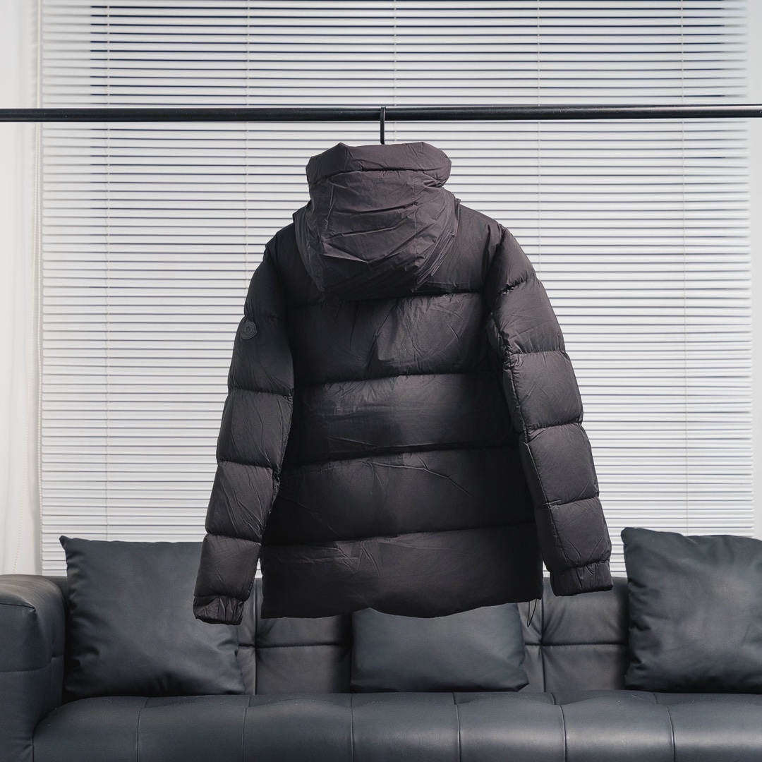 蒙口黑武士羽绒服___黑色灰色