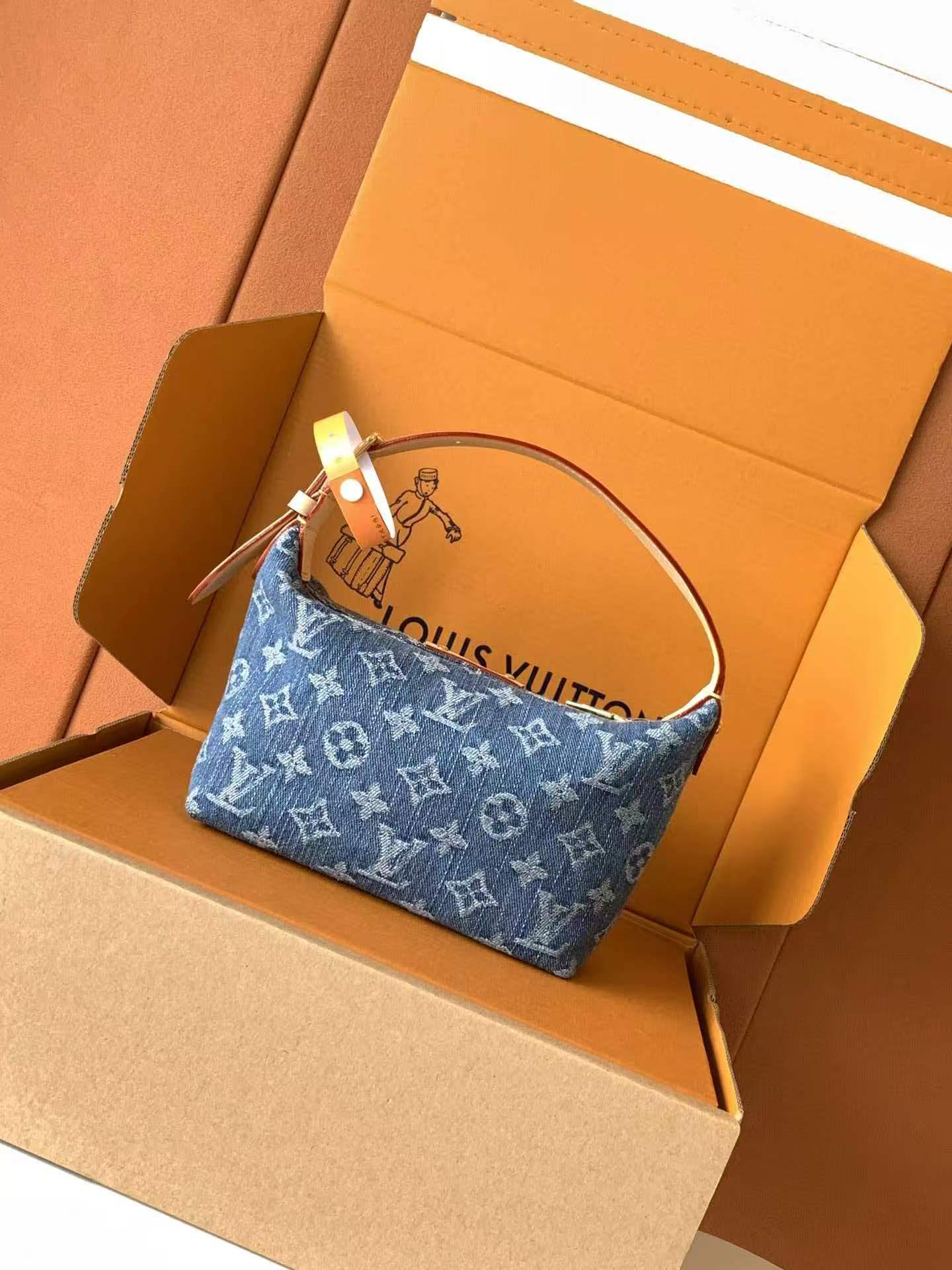 Item ID 8423 Advanced customization - Denim denim bag - Denim small lunch box handb