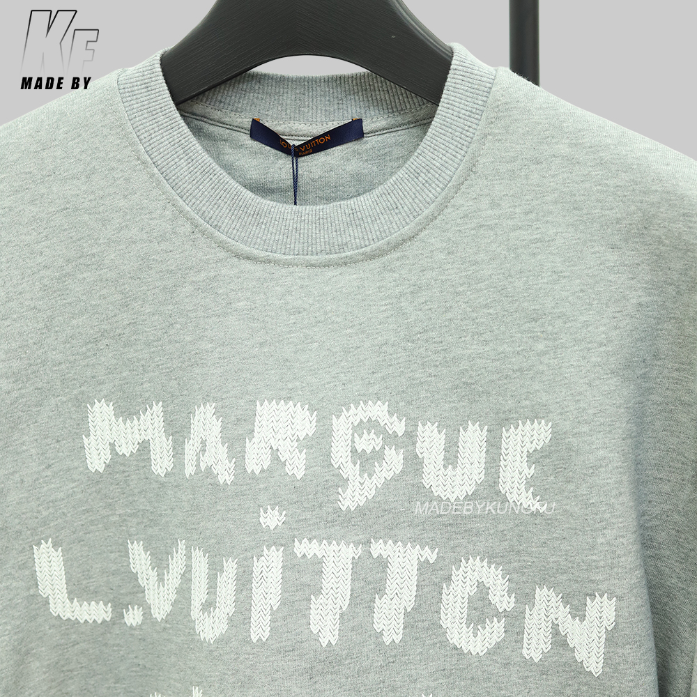 LV套头字母卫衣 灰色