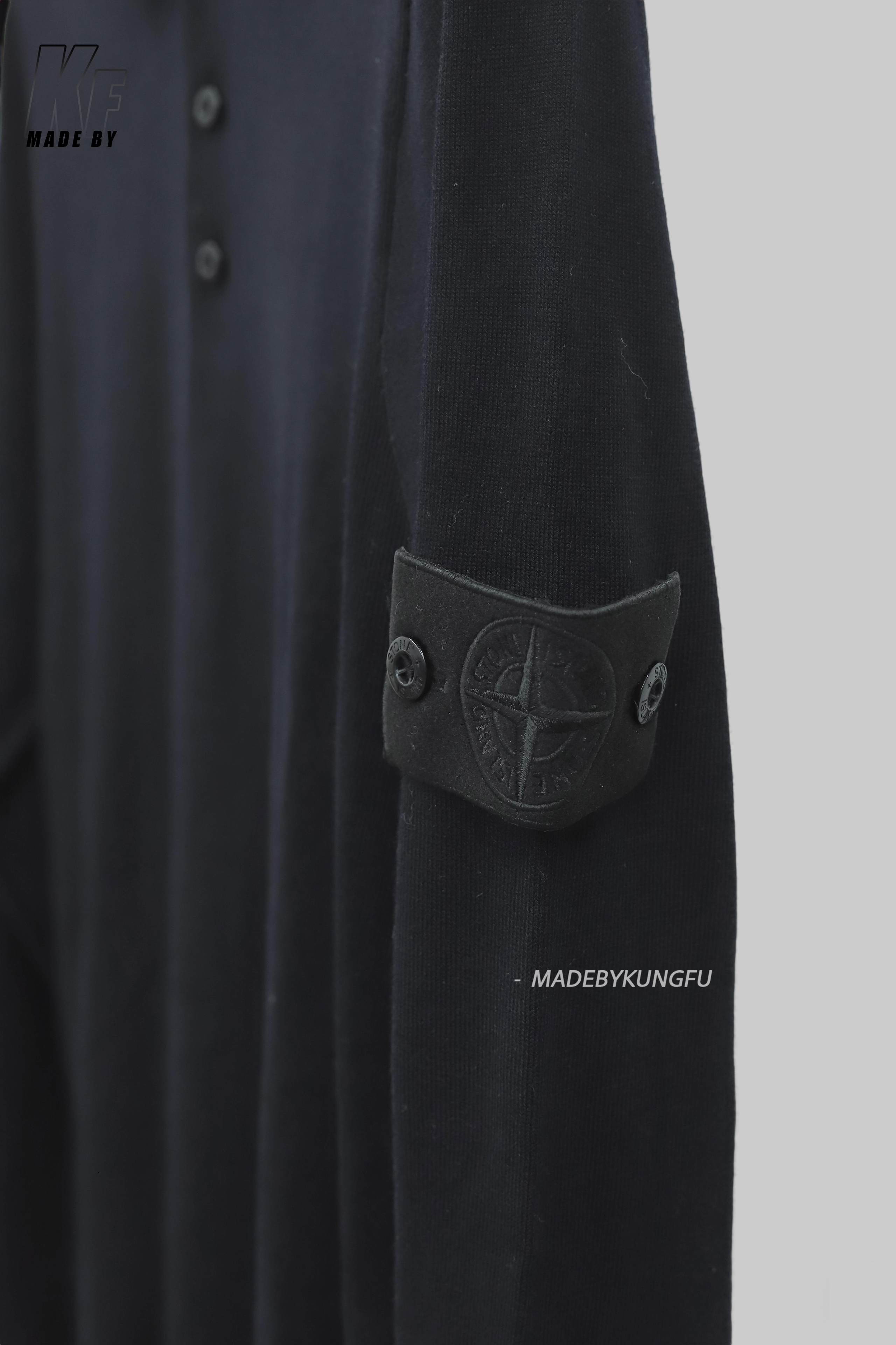 石头岛Polo毛衫 黑色