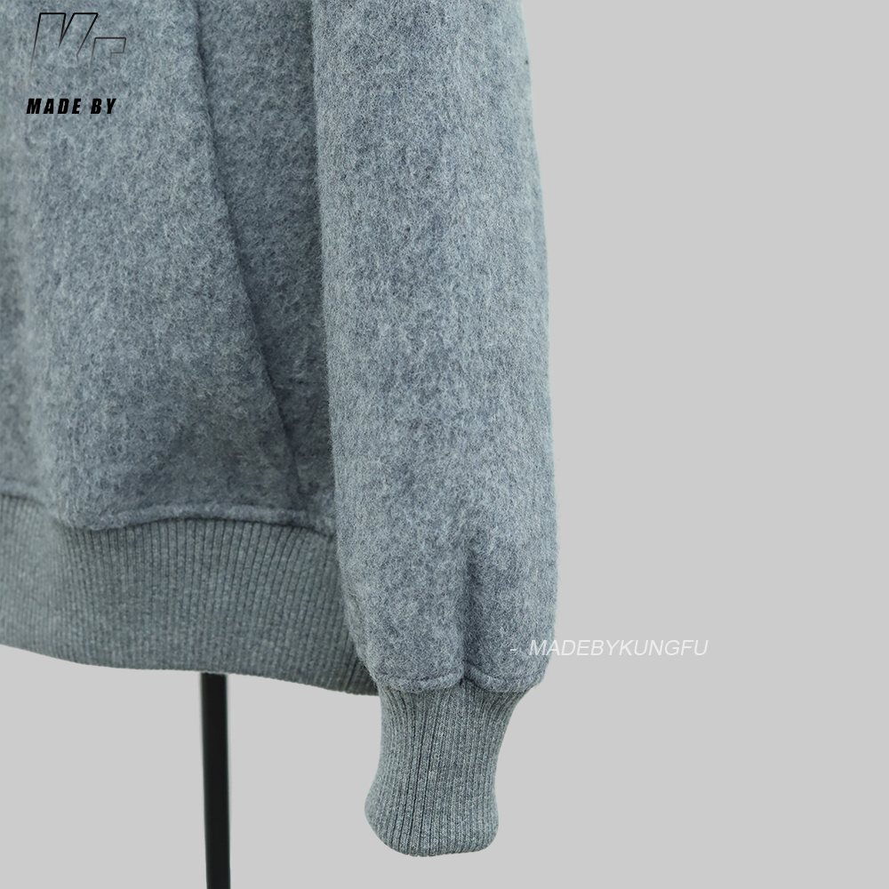 Canada抓绒饰章连帽外套