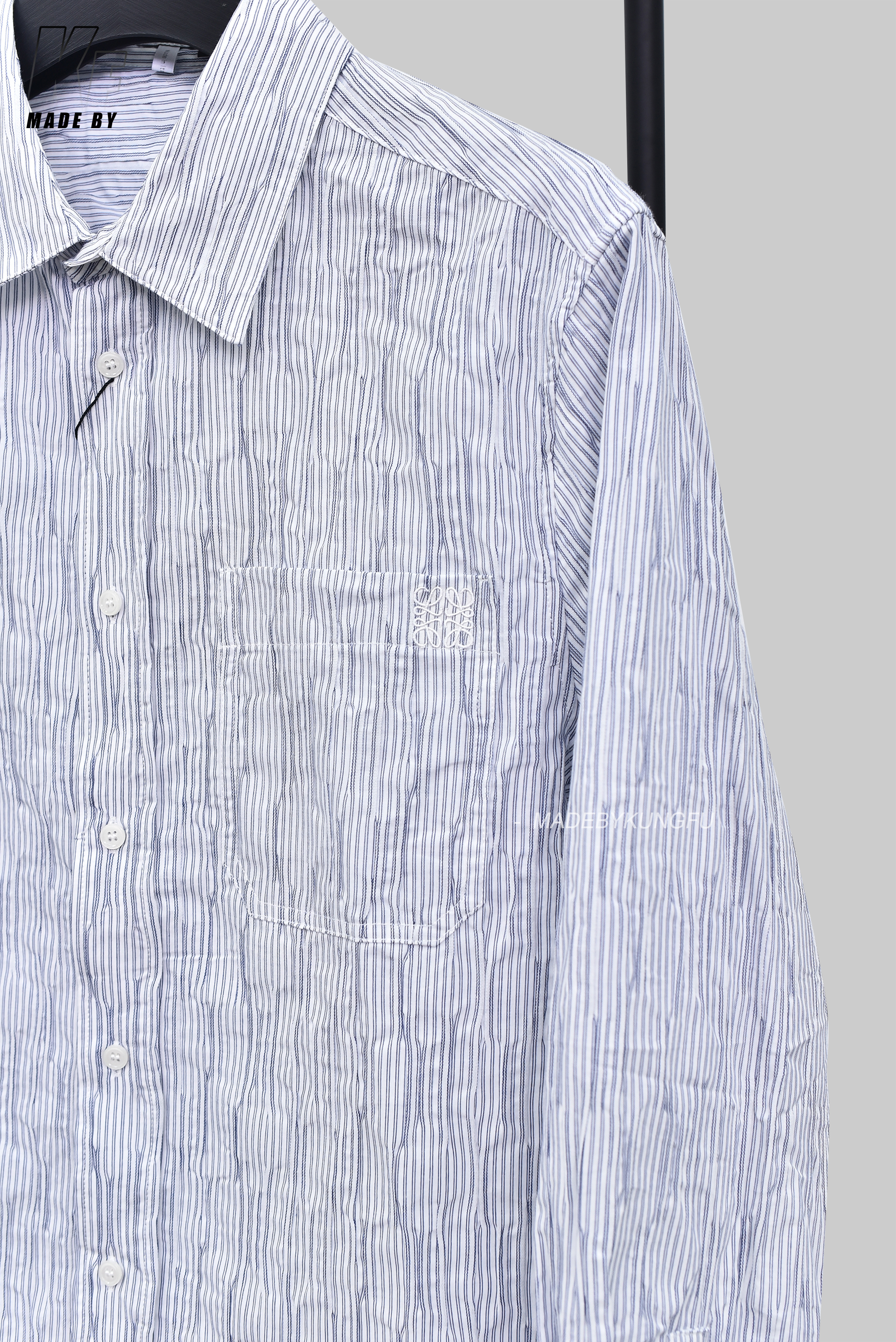 LOEWE长袖条纹衬衫