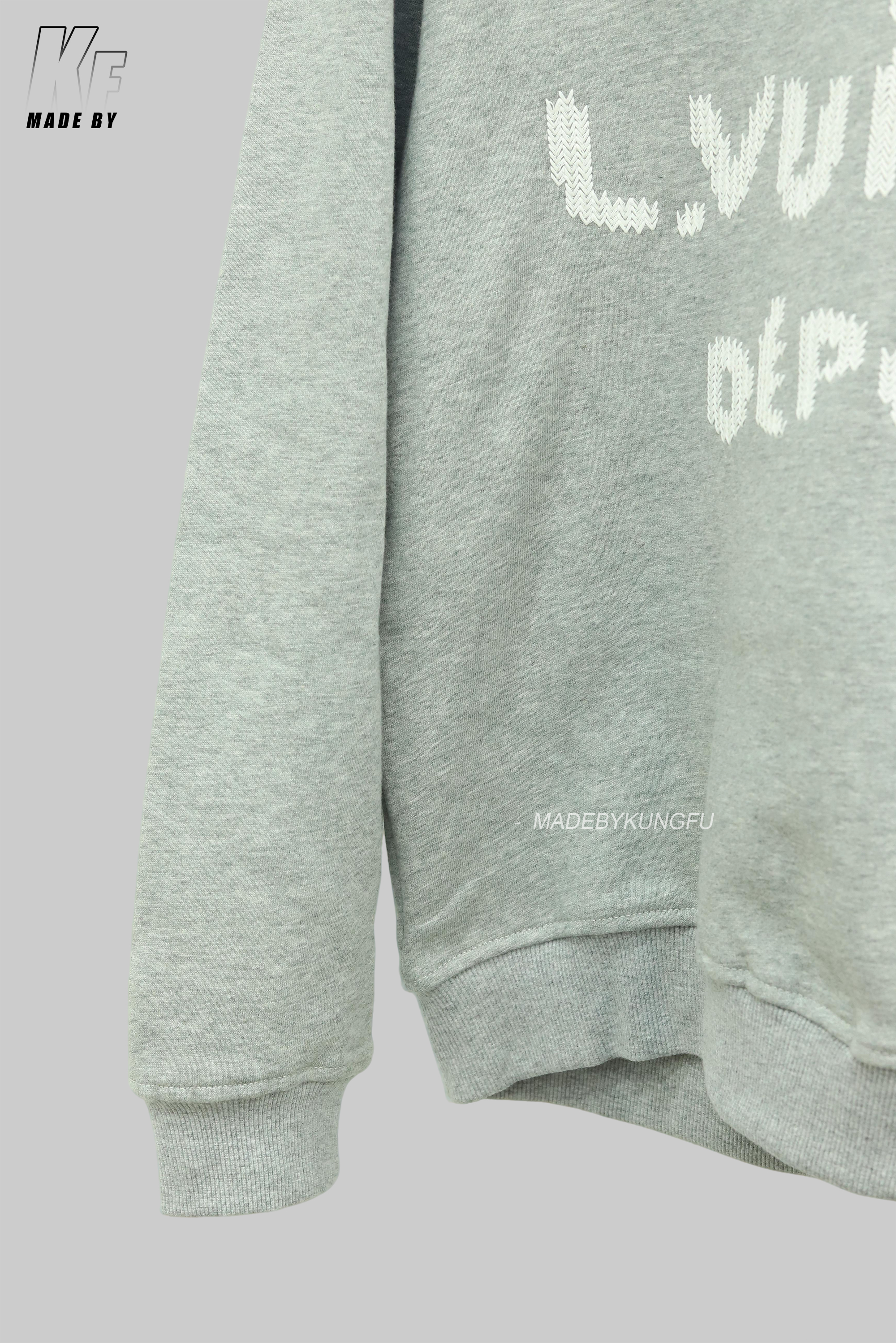 LV套头字母卫衣 灰色