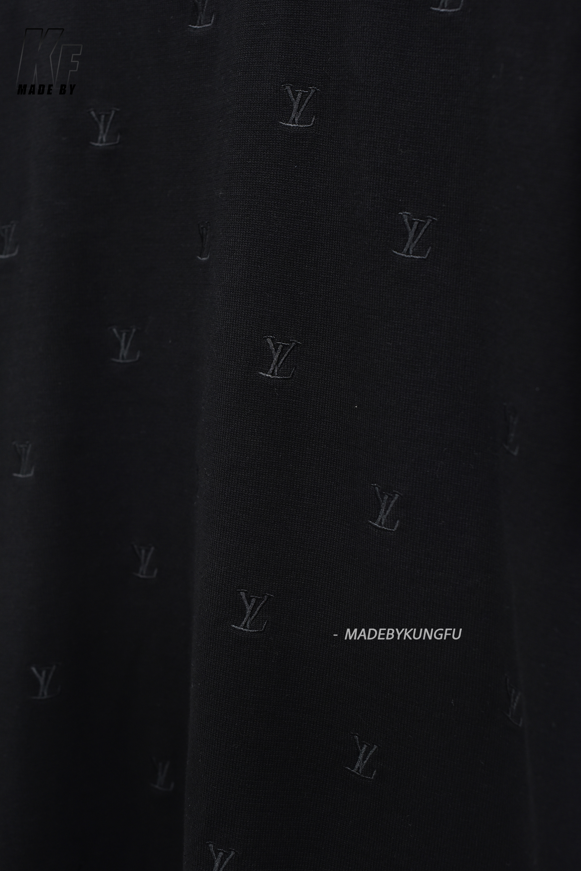 1V印花针织短袖 黑色