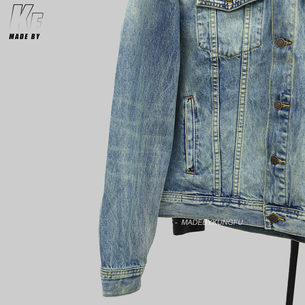 Celine拼接连帽牛仔外套