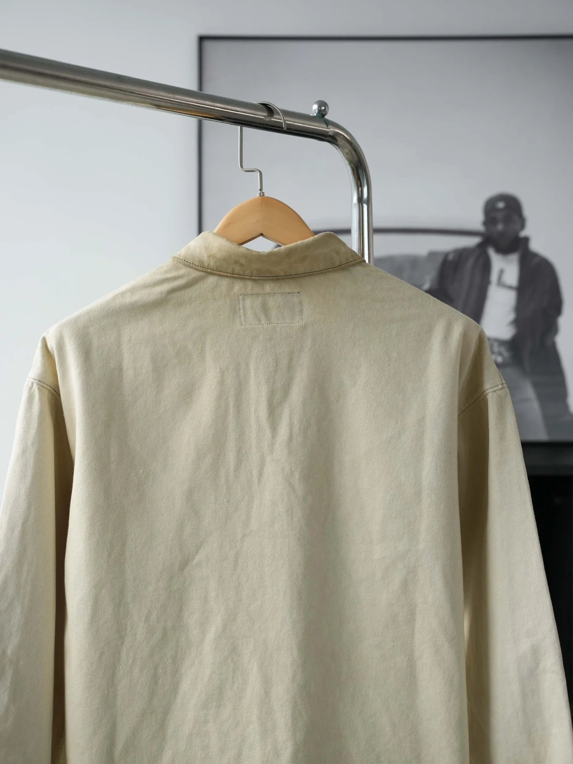 Item ID 8222 PRD - Dirty Stained Used Jacket _High Ding Triangle_ Solid Color Singl