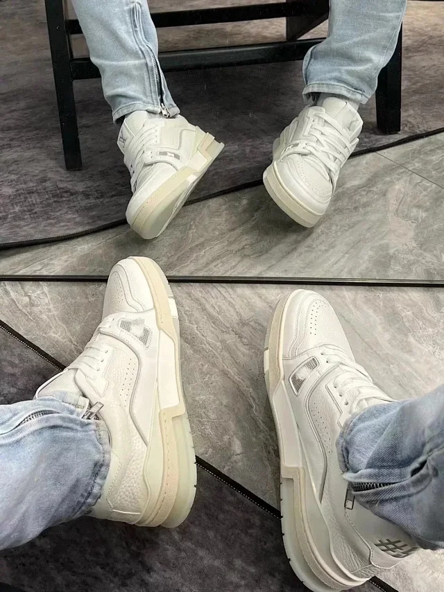 Trainer White Cement