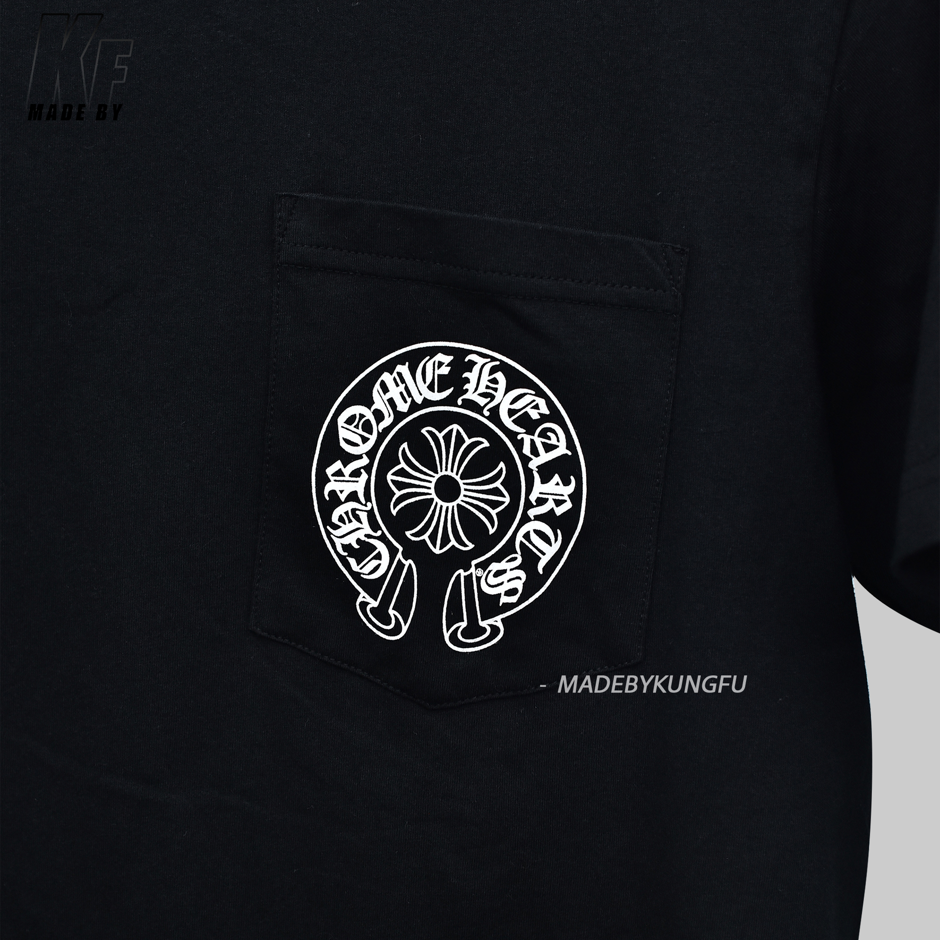 克罗心logo短袖 白色黑色