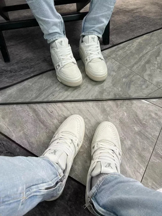 Trainer White Cement