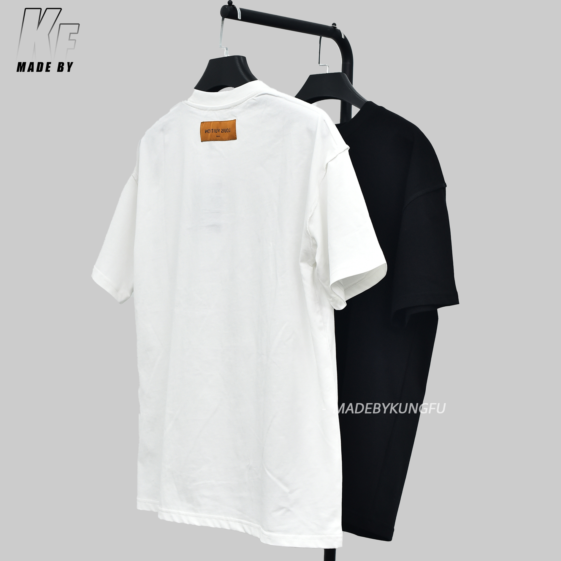 1V浮雕logo短袖 黑色白色