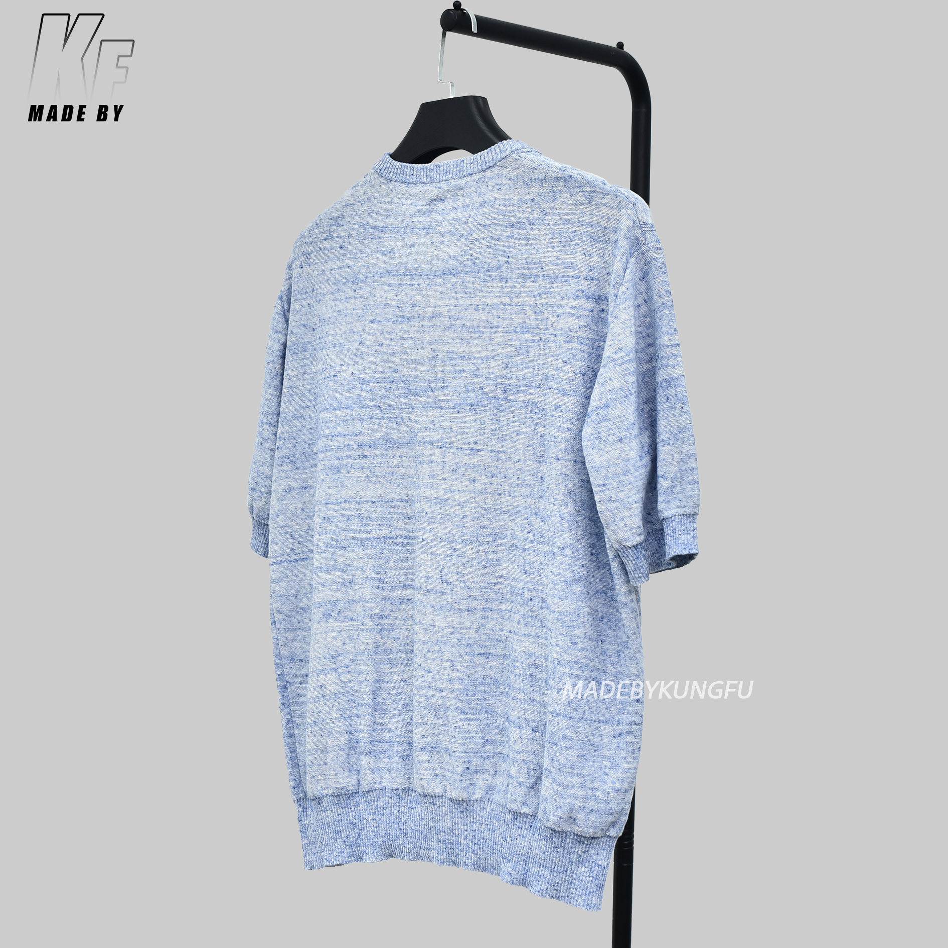 LP蓝天针织短袖 蓝白