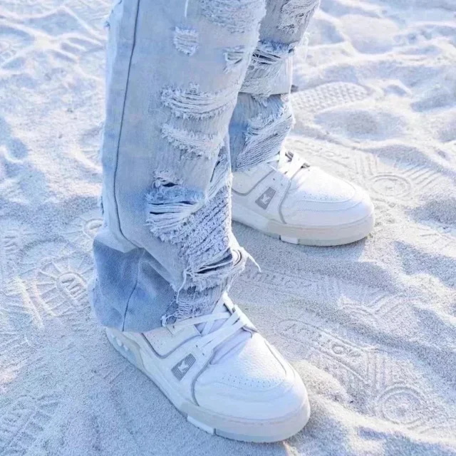 Trainer White Cement